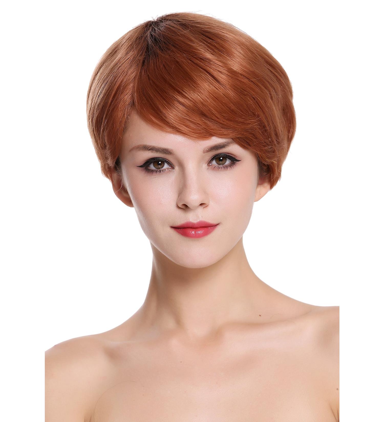Buy Wig Me Up RGH-5330 HH OP2 Real Hair Wig for Women - Copper Brown & Light Red-Brown Shades - Buy Online on SooperMarket.com