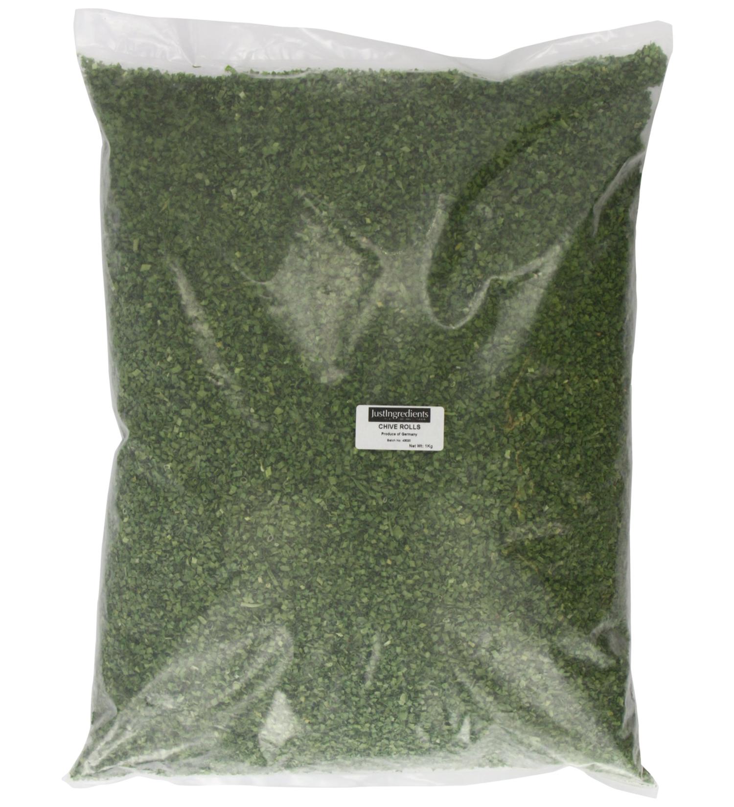JustIngredients Essentials Chive Rolls 1kg - Premium Quality Chive Rolls for Cooking - Buy Online Now! - Buy Online on SooperMarket.com