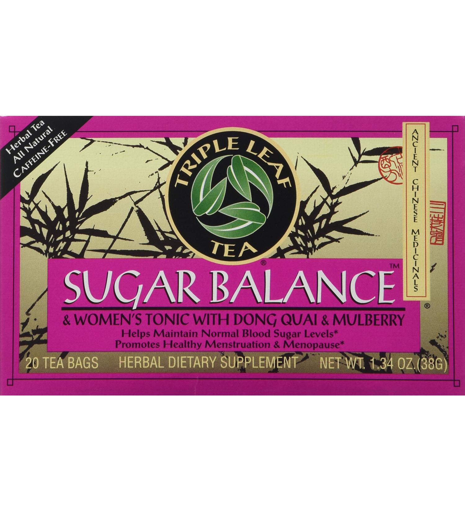 Triple Leaf Teas - Sugar Balance & Women's Tonic Tea 20 bag - Buy Online on SooperMarket.com