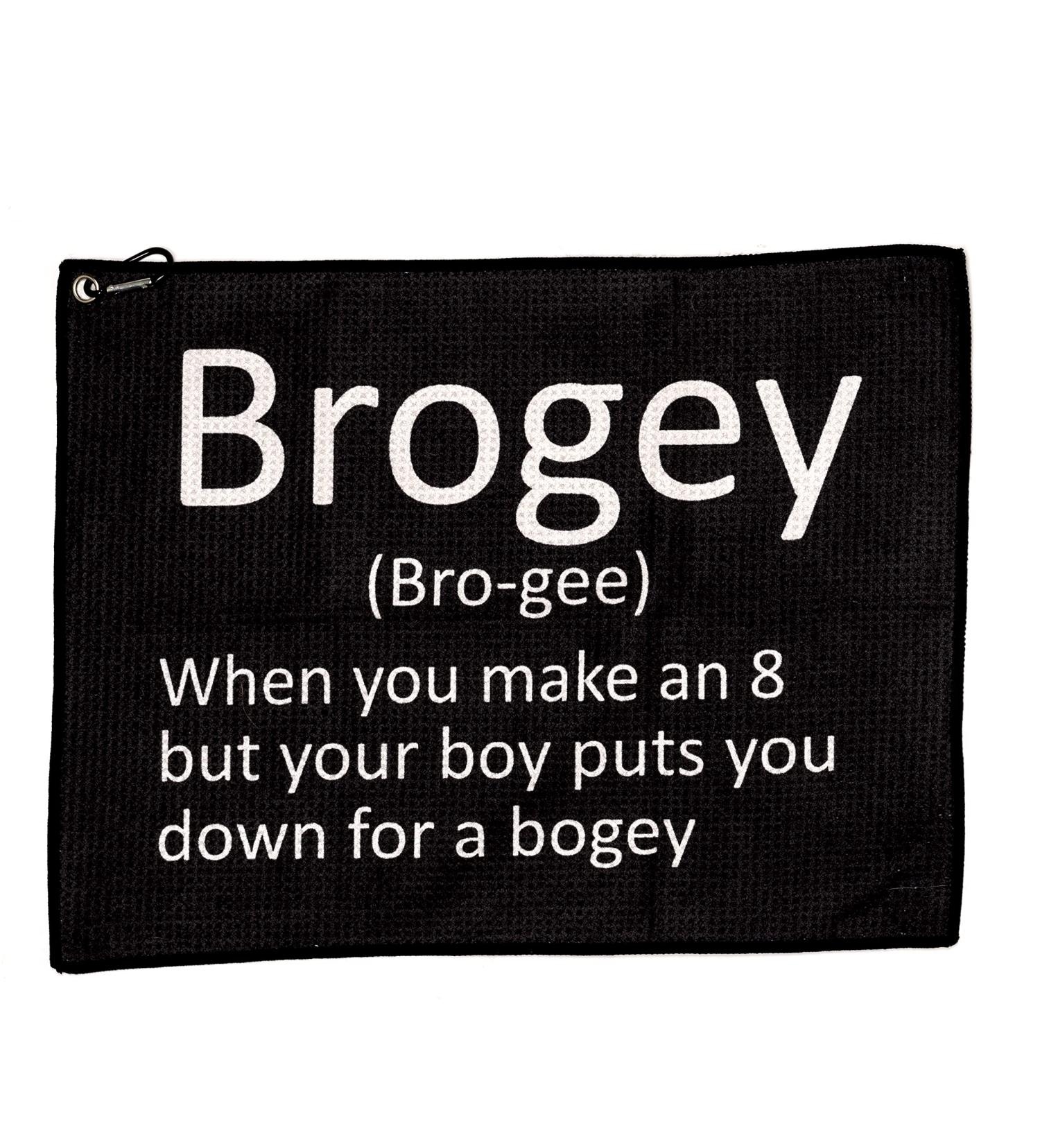 SHANKITGOLF Golf Towel Funny Golf Gift Golf Joke Brogey Golf Clip Bag Towel