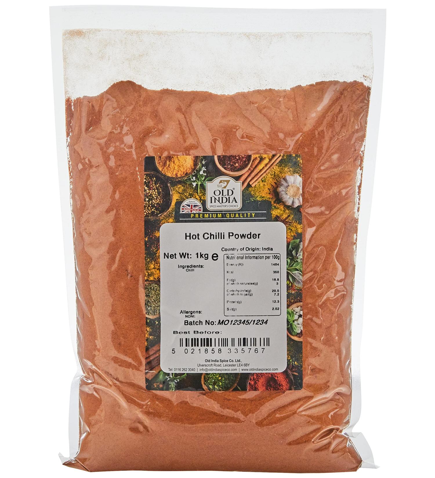 Old India Hot Chilli Powder 1 Kg - Premium Quality Spice Blend (Pack of 1) - Buy Online on SooperMarket.com