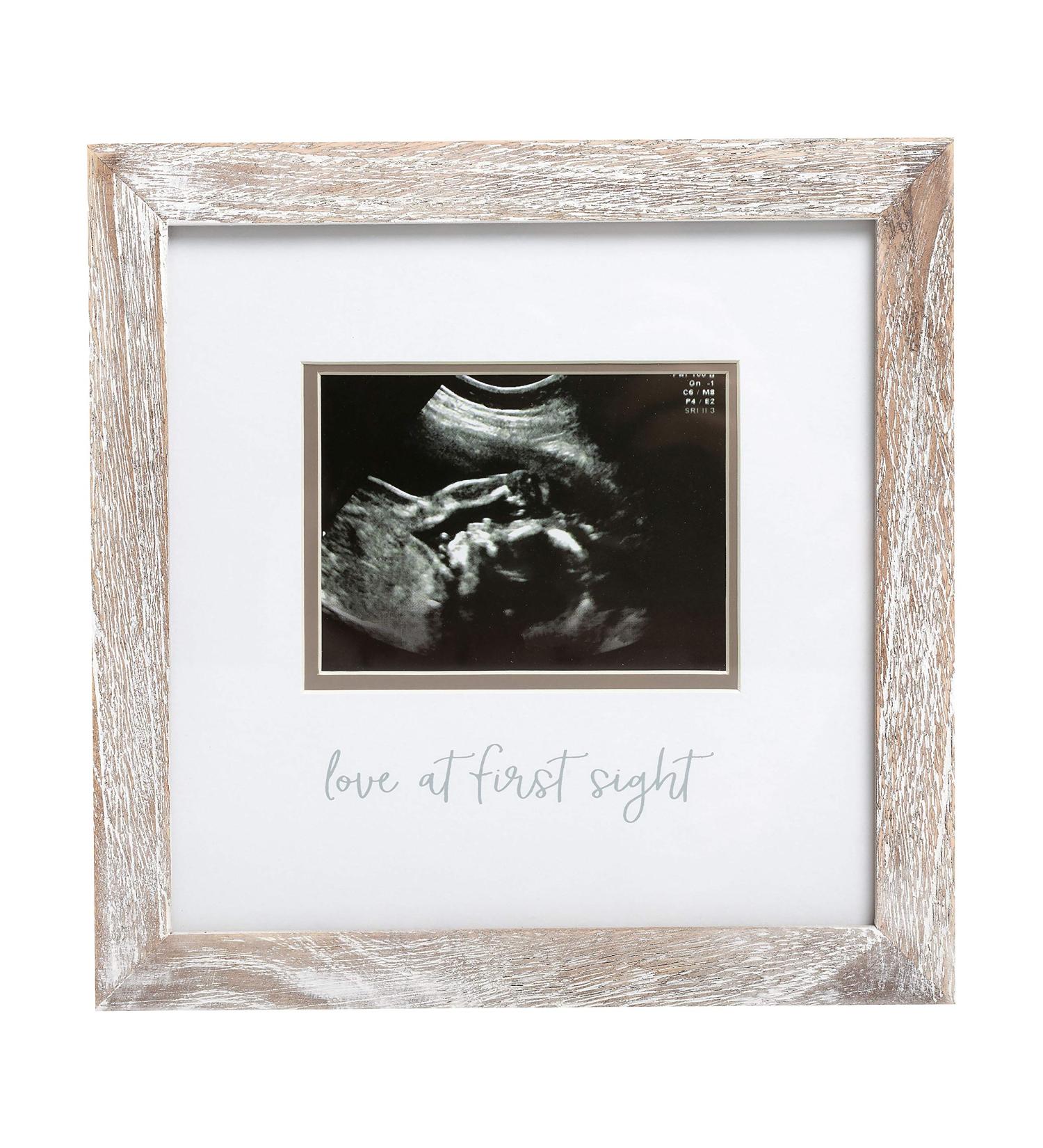 Pearhead Rustic Sonogram Photo Frame - Gender-Neutral Baby Keepsake Gift - Buy Online on SooperMarket.com