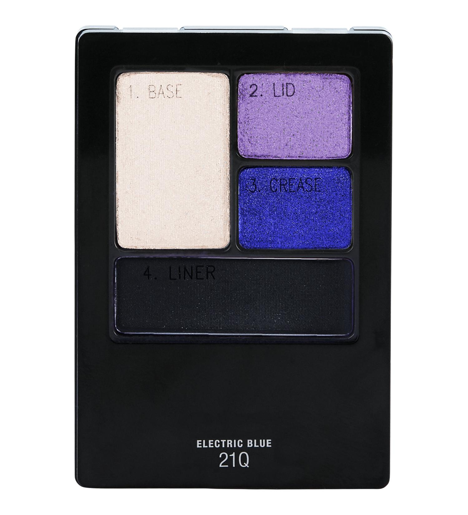 Maybelline New York Expert Wear Eyeshadow Quads Electric Blue 0.17 oz - Long-Lasting Eyeshadow Palette - Buy Online on SooperMarket.com