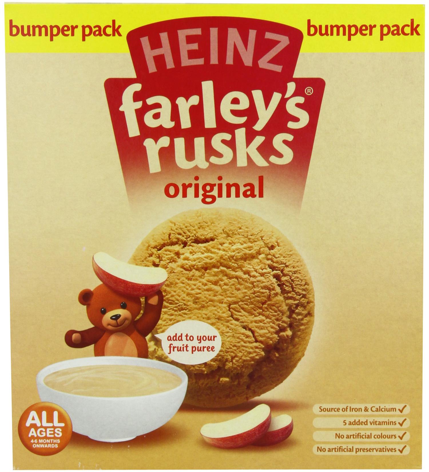 Heinz Farley's Rusks Original Flavor 300g Boxes - Pack of 6 - Buy Online on SooperMarket.com