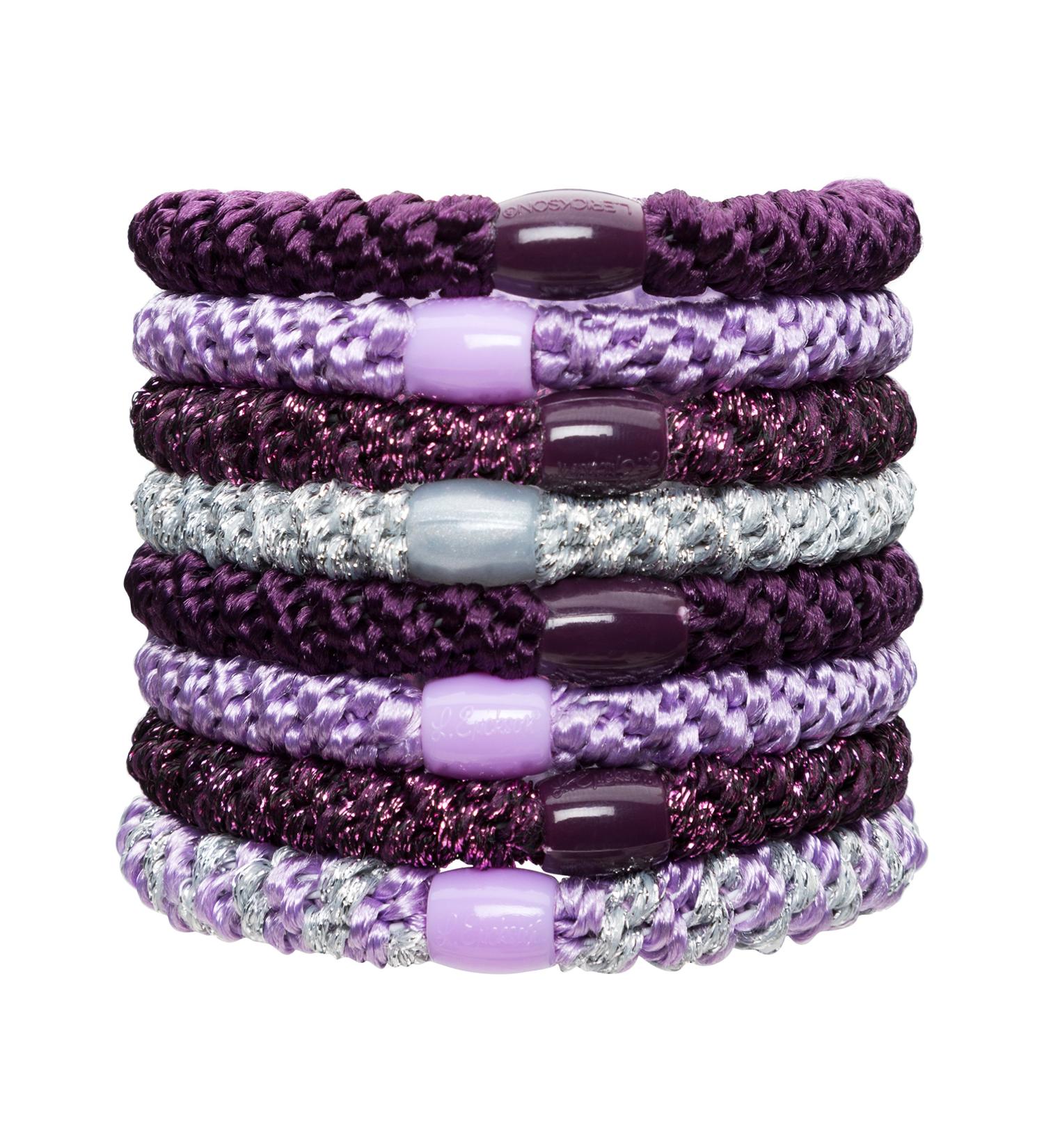 L. Erickson Grab & Go Ponytail Holders Royal Set - Secure & Gentle Hold (Set of 8) - Buy Online on SooperMarket.com
