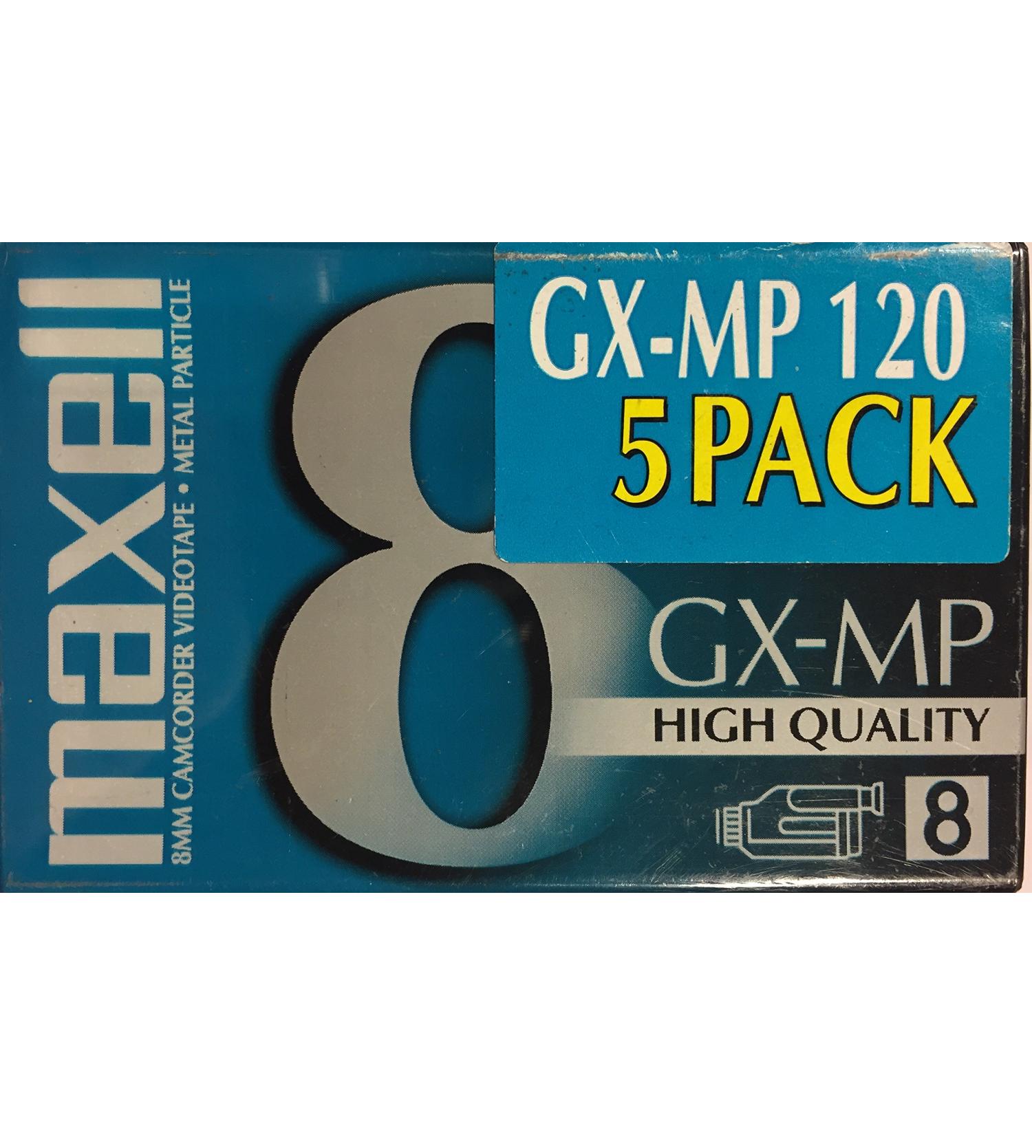 Maxell GX-MP 8mm 120 Minute Camcorder Videotapes (5-pack)