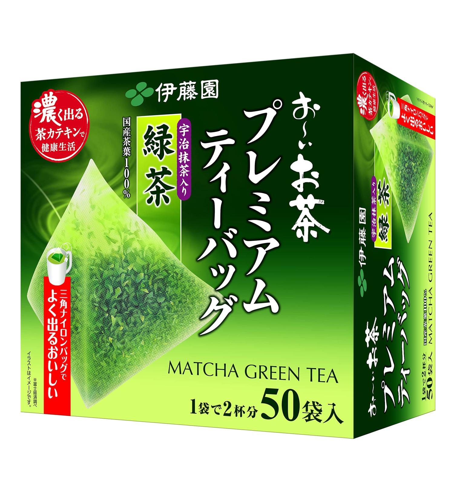 Itoen Ryokucha Green Tea Matcha Blend Premium Bag 50 Pack - Buy Online on SooperMarket.com