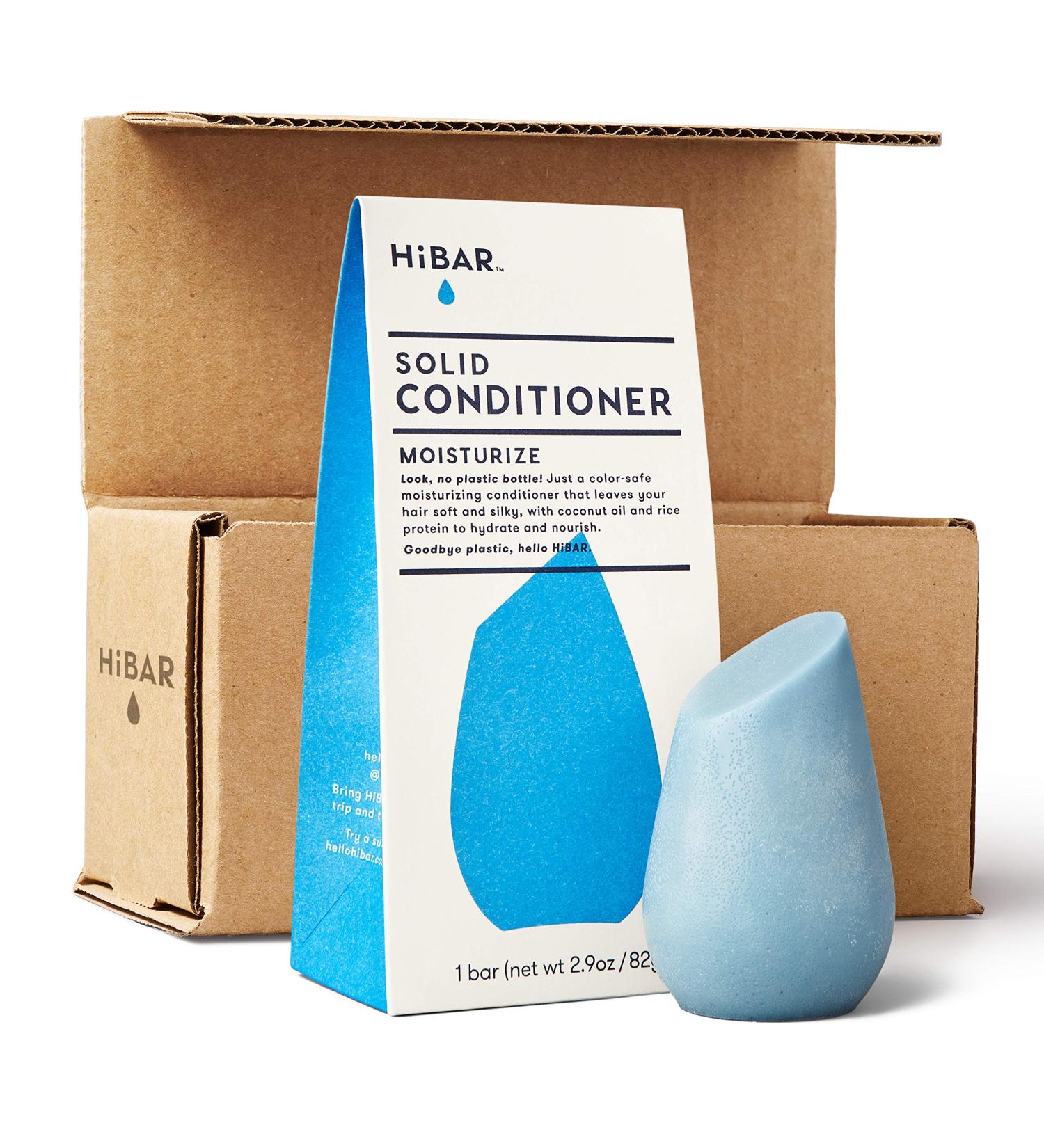 HiBAR Conditioner Bar - All Natural, Plastic Free, Eco-Friendly, Travel Size, Color Safe & Moisturizing for Dry Hair - Buy Online on SooperMarket.com