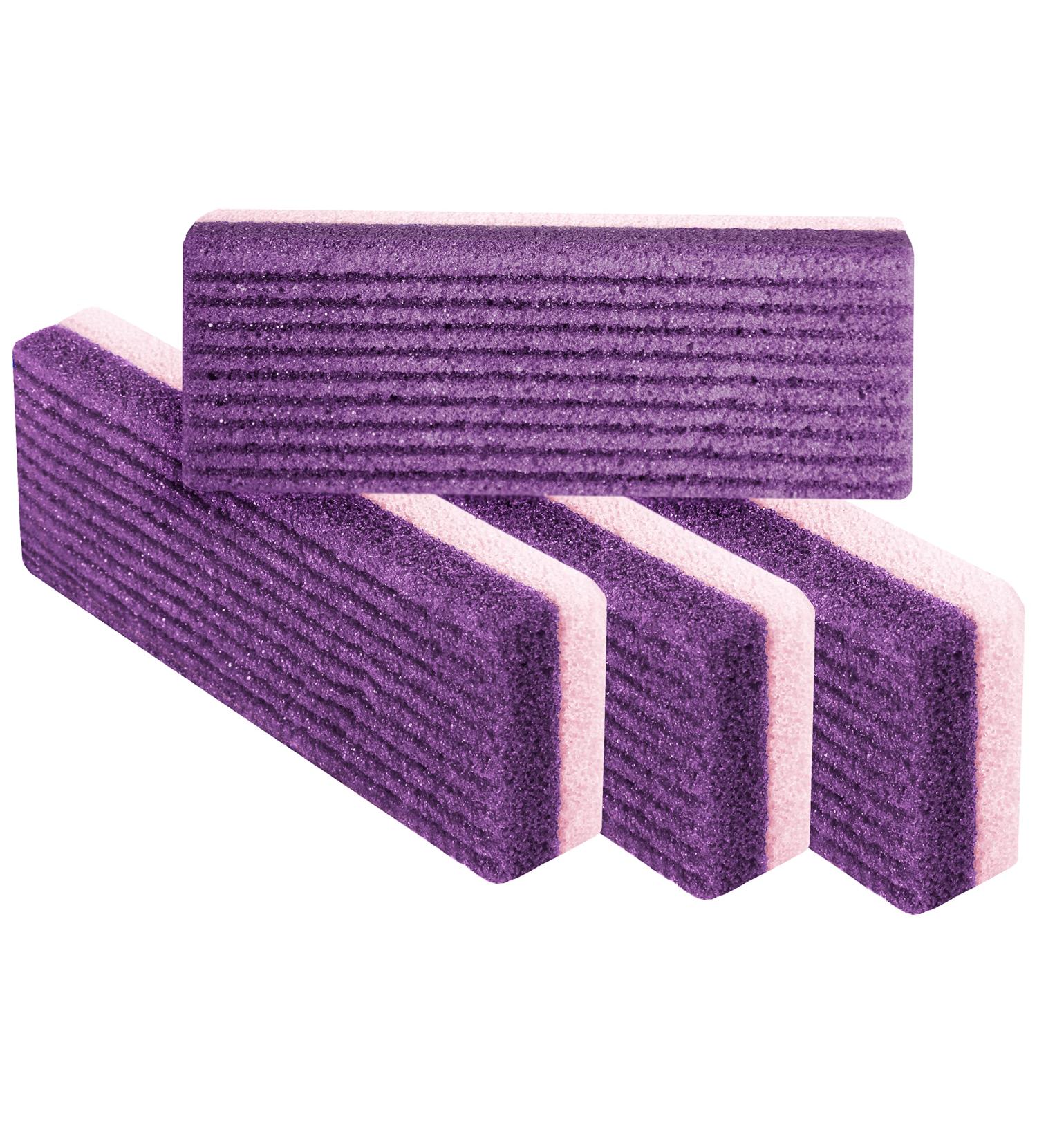 Purple Love Natural Pumice Stone - Professional Exfoliating Rock for Feet, Hands & Body - Dead Skin & Callus Removal - 2-in-1 Scrubber - Buy Online on SooperMarket.com