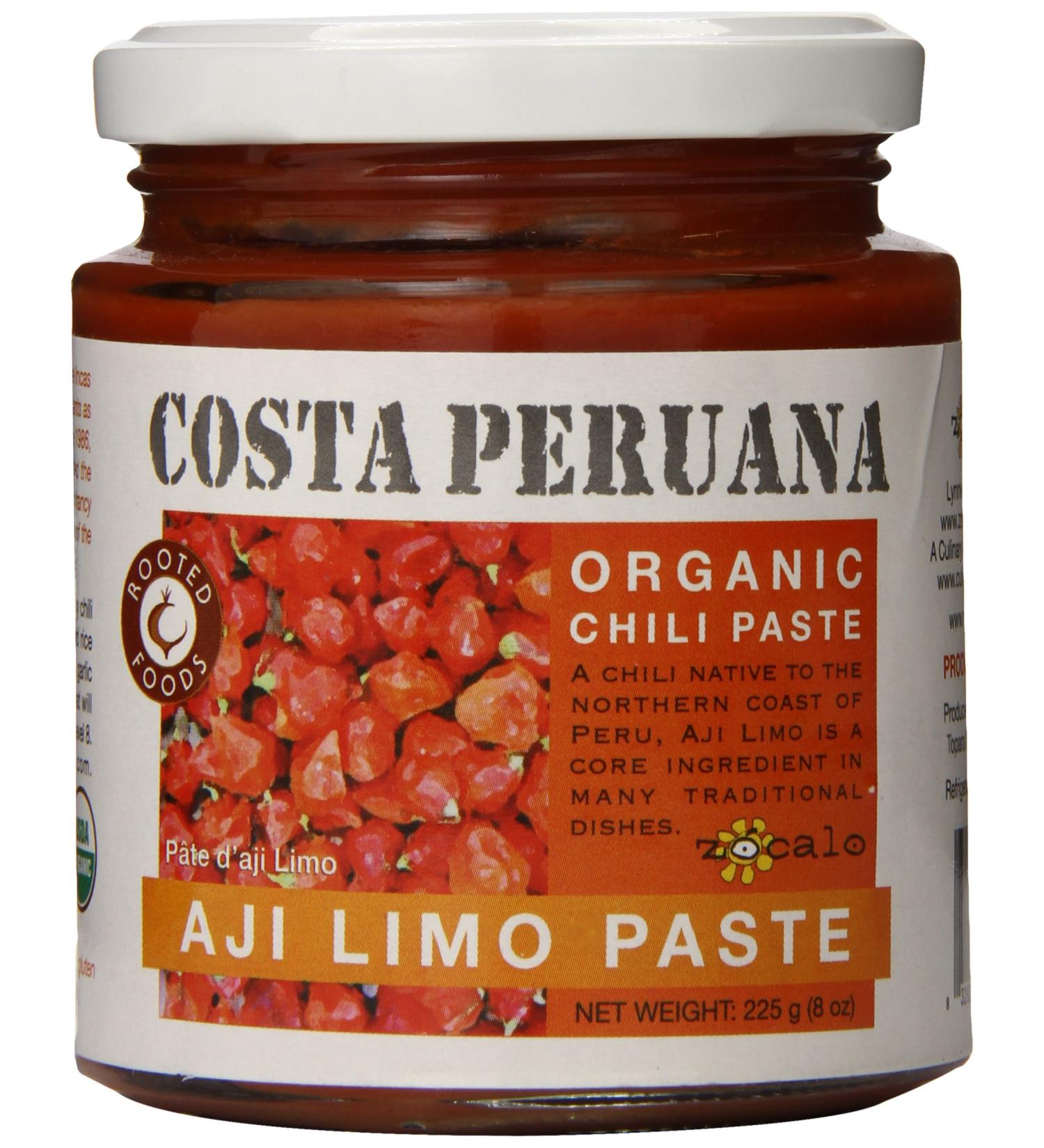 Organic Zcalo Peru Aji Limo Paste - 8 oz | Authentic Peruvian Flavor - Buy Online on SooperMarket.com