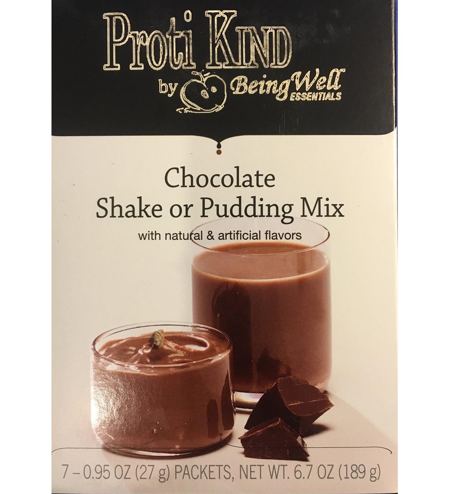 Proti Kind Chocolate Shake or Pudding Mix 7 Servings 15g Protein Per Serving