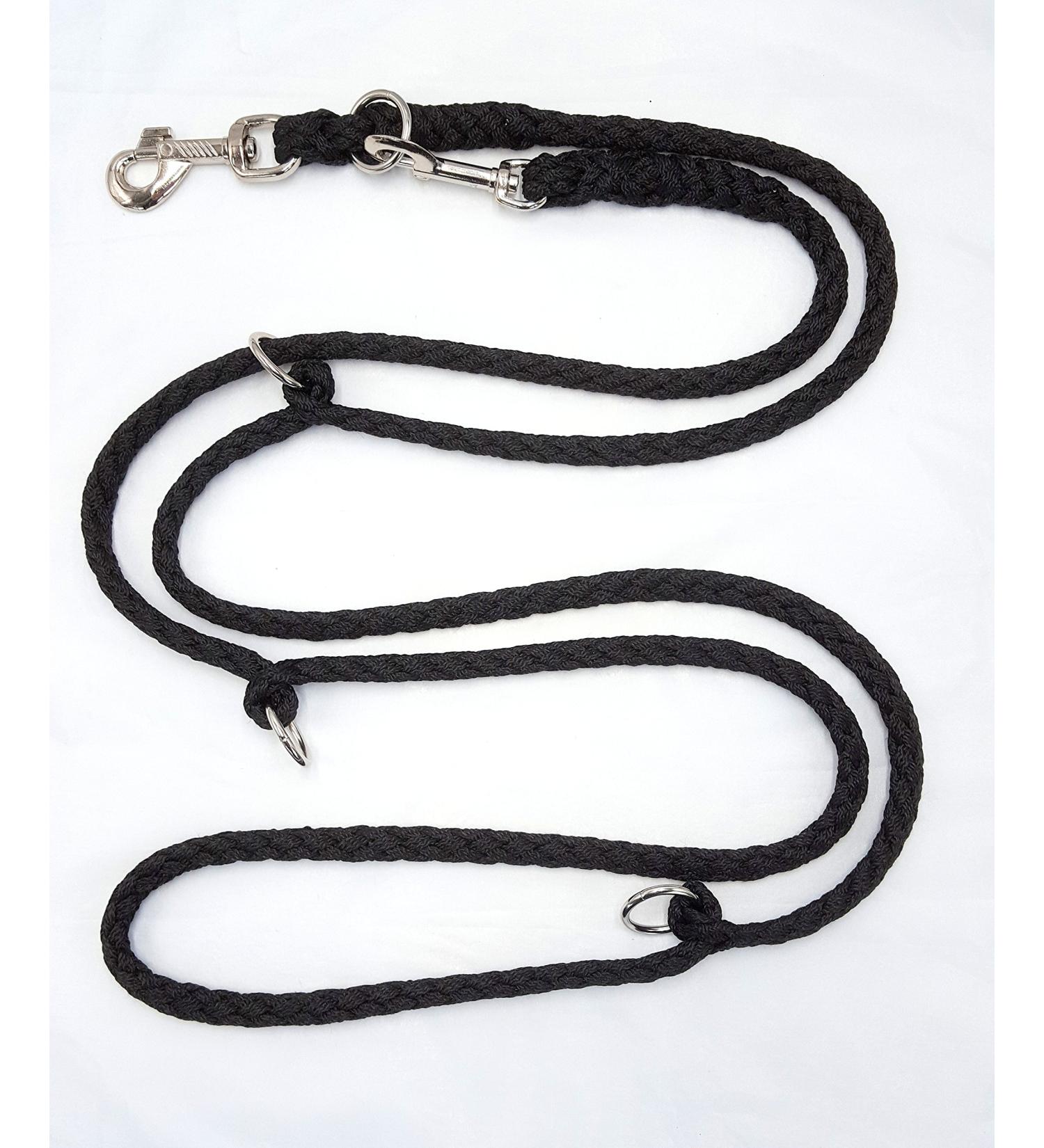 Premium Double Line Dog Leash 2.80m | Top Quality Black Turning Leash | Eco-Friendly & Locally Made - Buy Online on SooperMarket.com