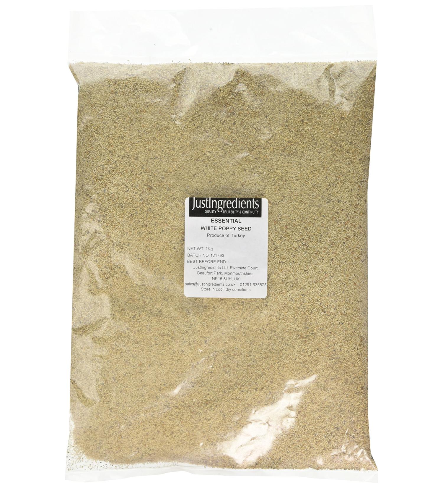 White Poppy Seeds 1 kg - JustIngredients Essentials - Buy Online on SooperMarket.com