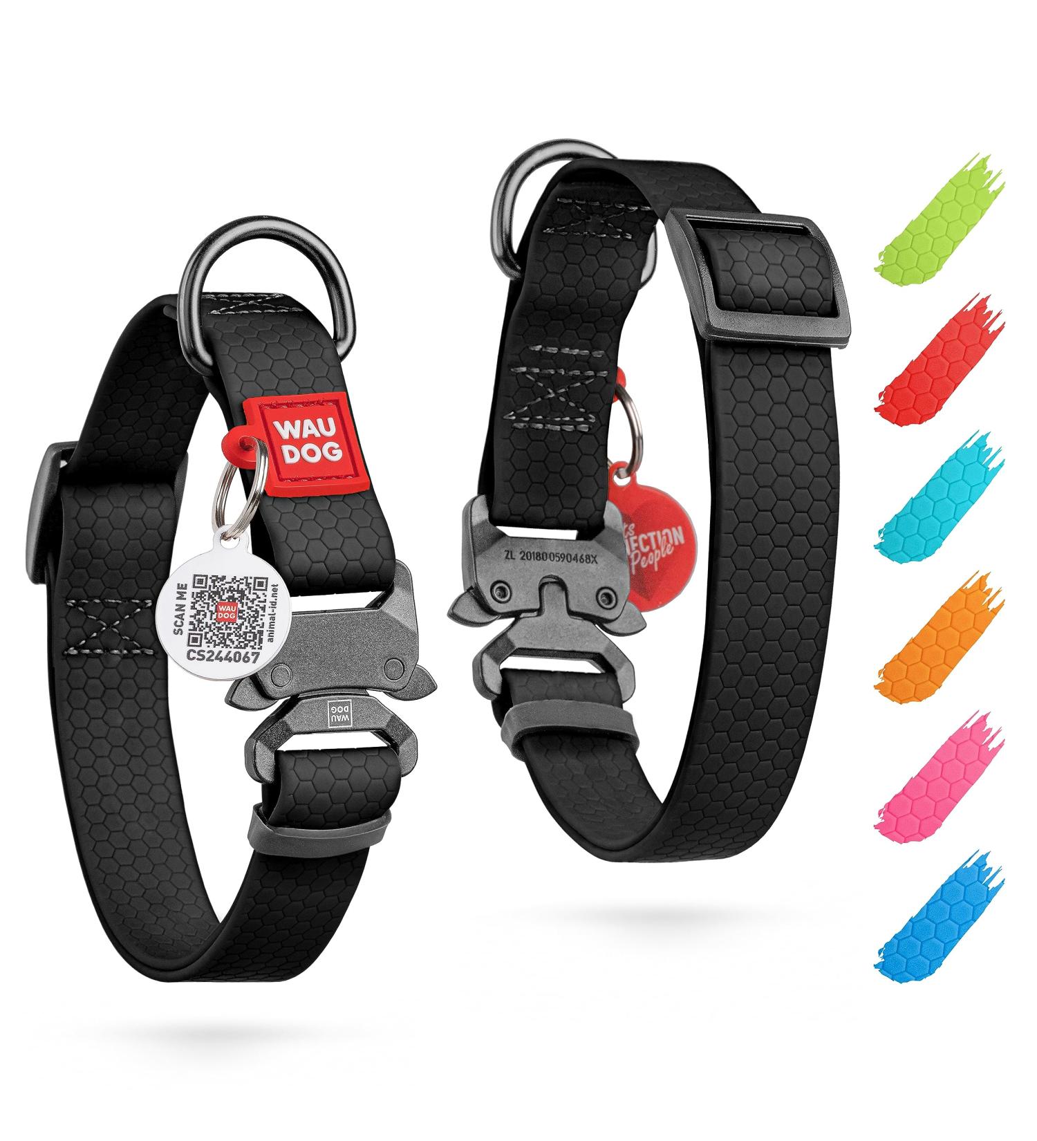 Waterproof Adjustable Dog Collar for Big & Medium Dogs | Small Dog & Puppy Collars | Durable Metal Closure - Waudog - Buy Online on SooperMarket.com