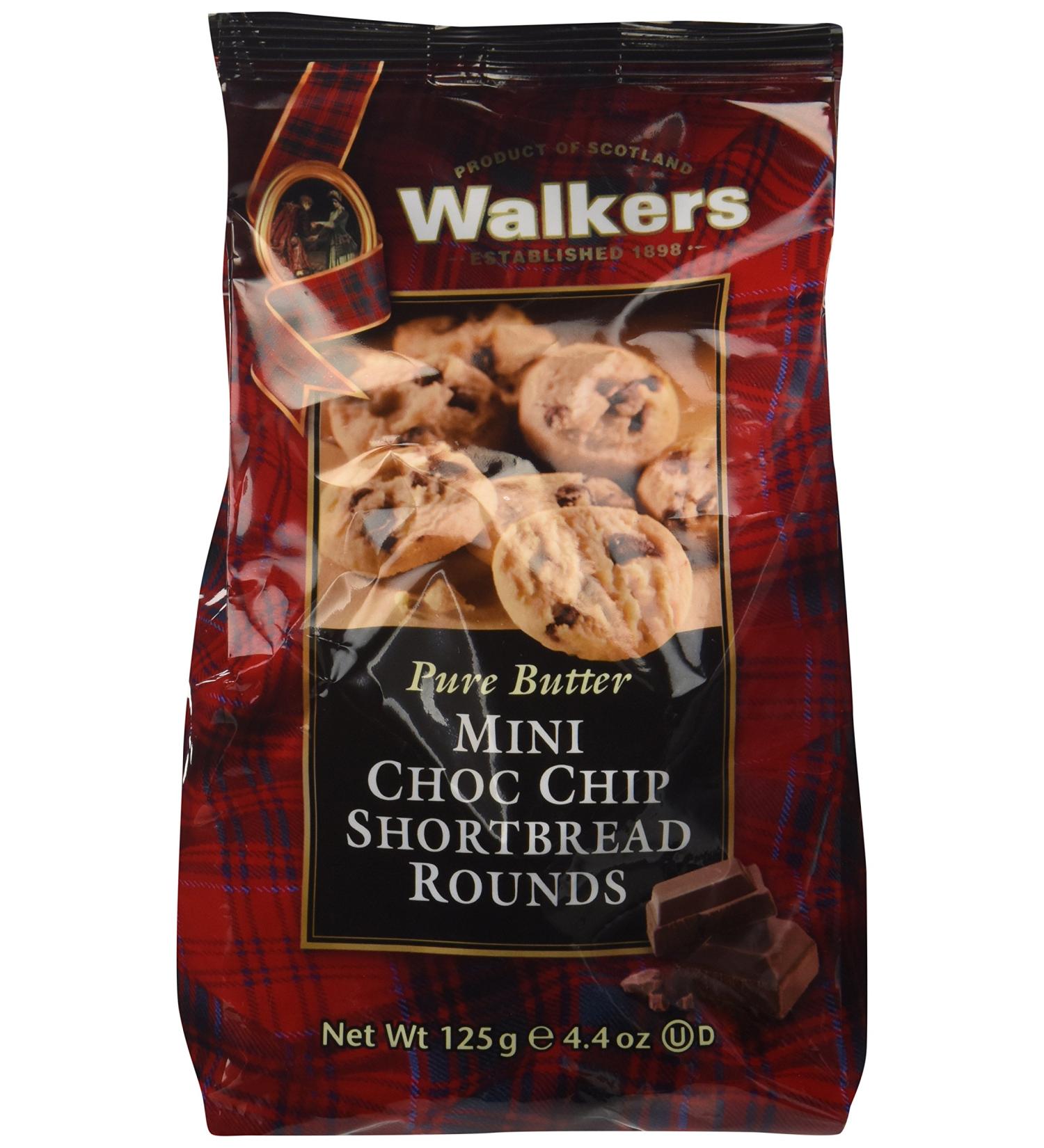 Walkers Mini Chocolate Chip Shortbread 125 G