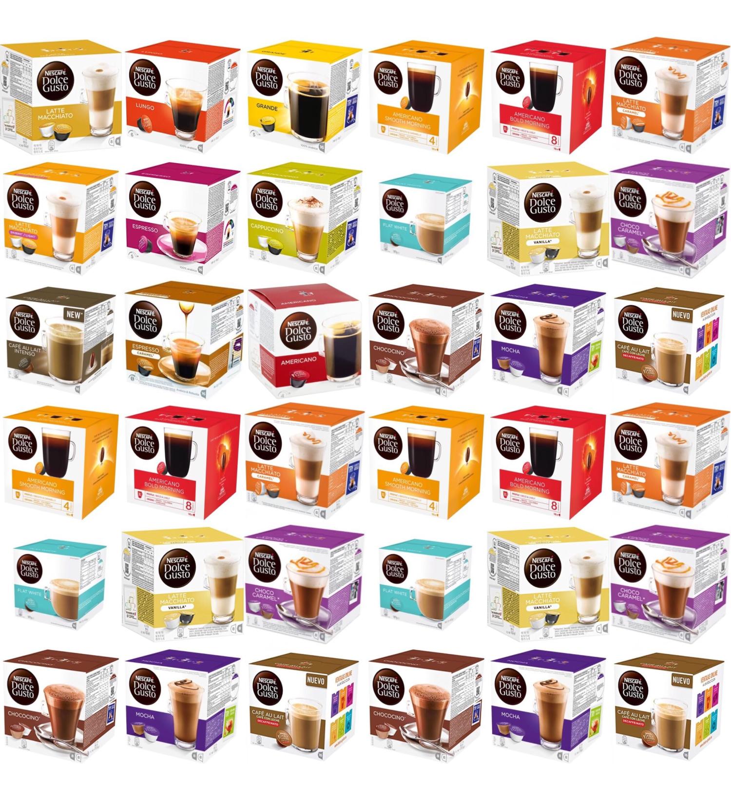 The CoffeeMarket Ltd : Buy 5 Boxes Compatible With Dolce Gusto Coffee Pods Pick Any 5 Boxes Many blends to choose from (Latte Espresso Chococino Cappuccino etc)