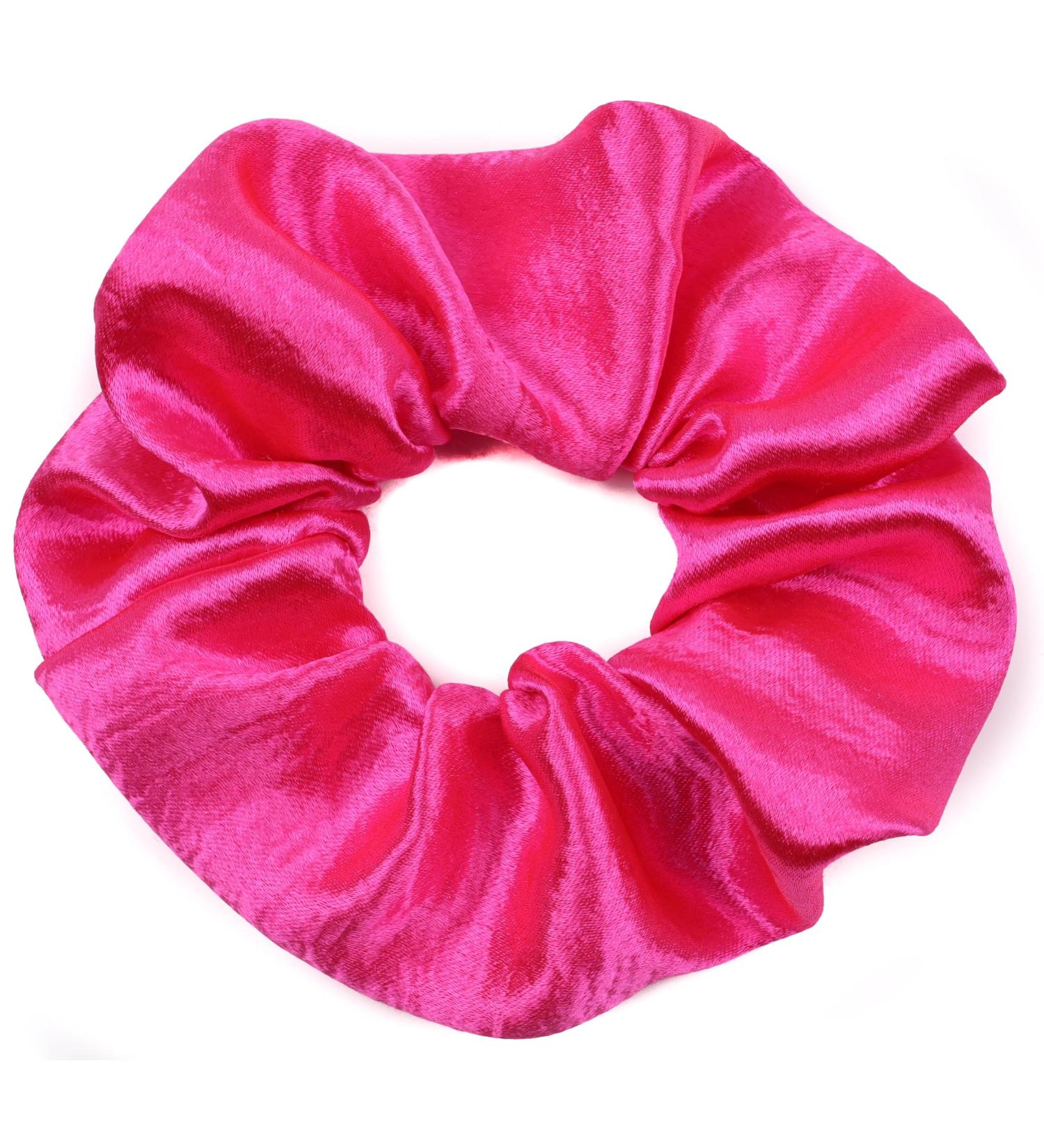Mytoptrendz Plain Satin Hair Scrunchies Ponytail Hair Tie Traceless Luxurious Bobbles Classic Hair Accessory (Pink) - Buy Online on SooperMarket.com