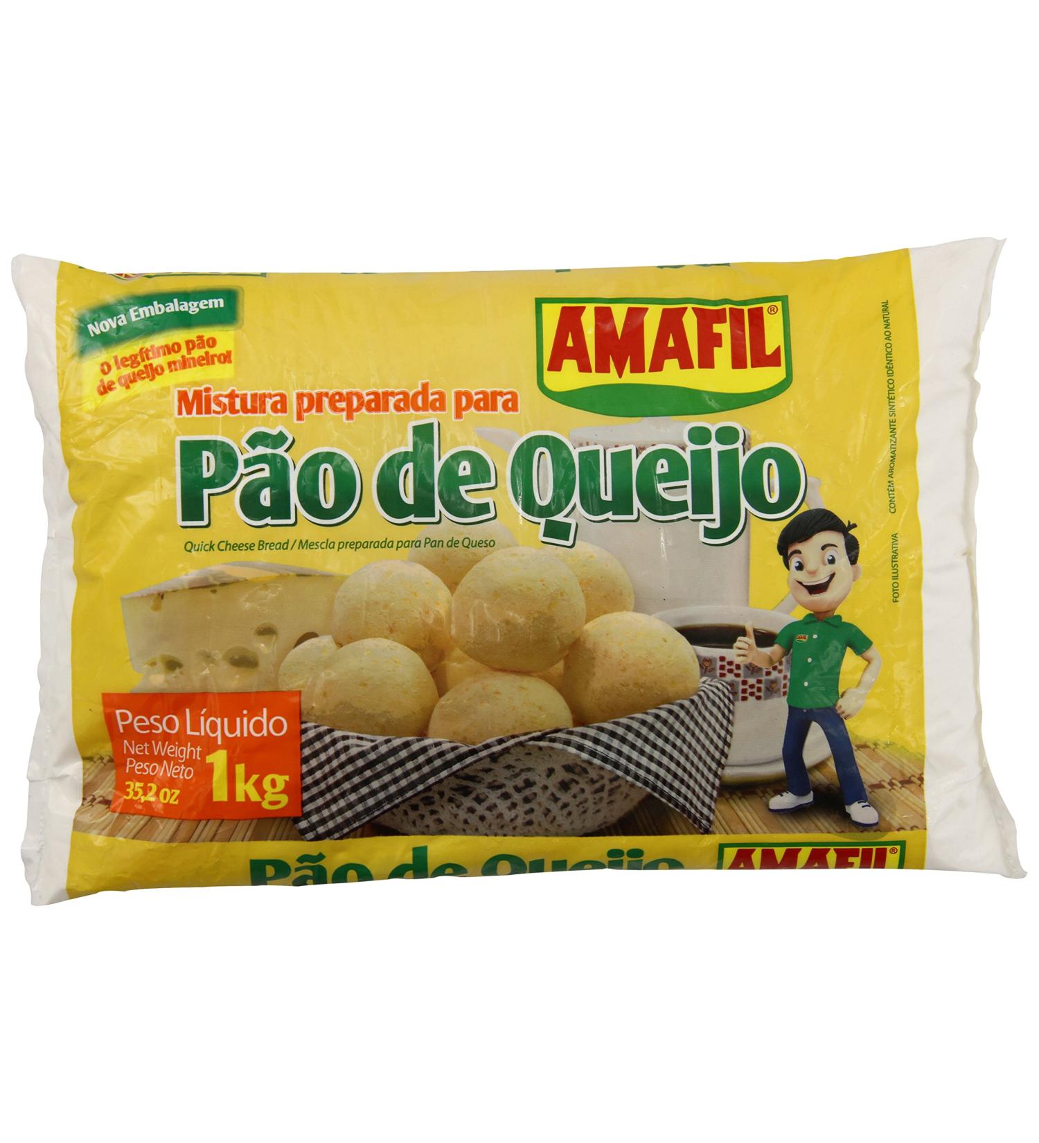 Cheese Bread Mix / Pao de Queijo / Pan De Queso - Amafil - 35.2oz (1kg) - Gluten Free by Amafil - Buy Online on SooperMarket.com