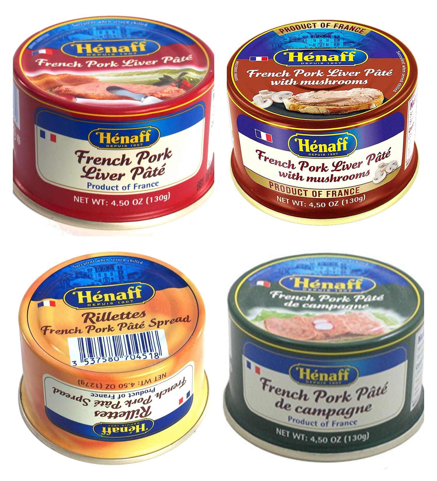 France Henaff Mix Pates and Rillette - 4 Unique Tastes - Buy Online on SooperMarket.com