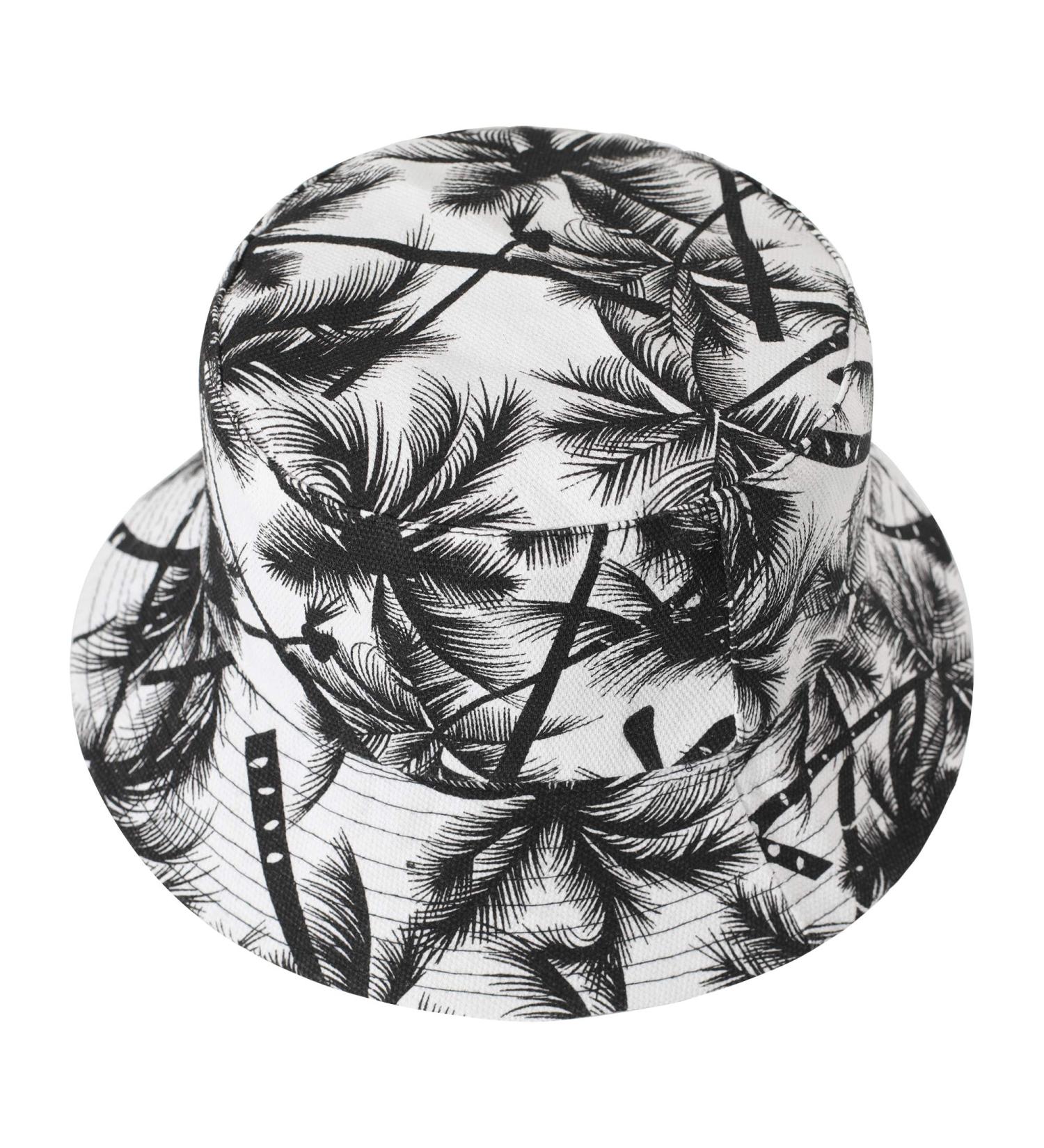 ZLYC Unisex Palm Tree Black Bucket Hat - Summer Travel Fisherman Cap for Women Men Teens - Buy Online on SooperMarket.com