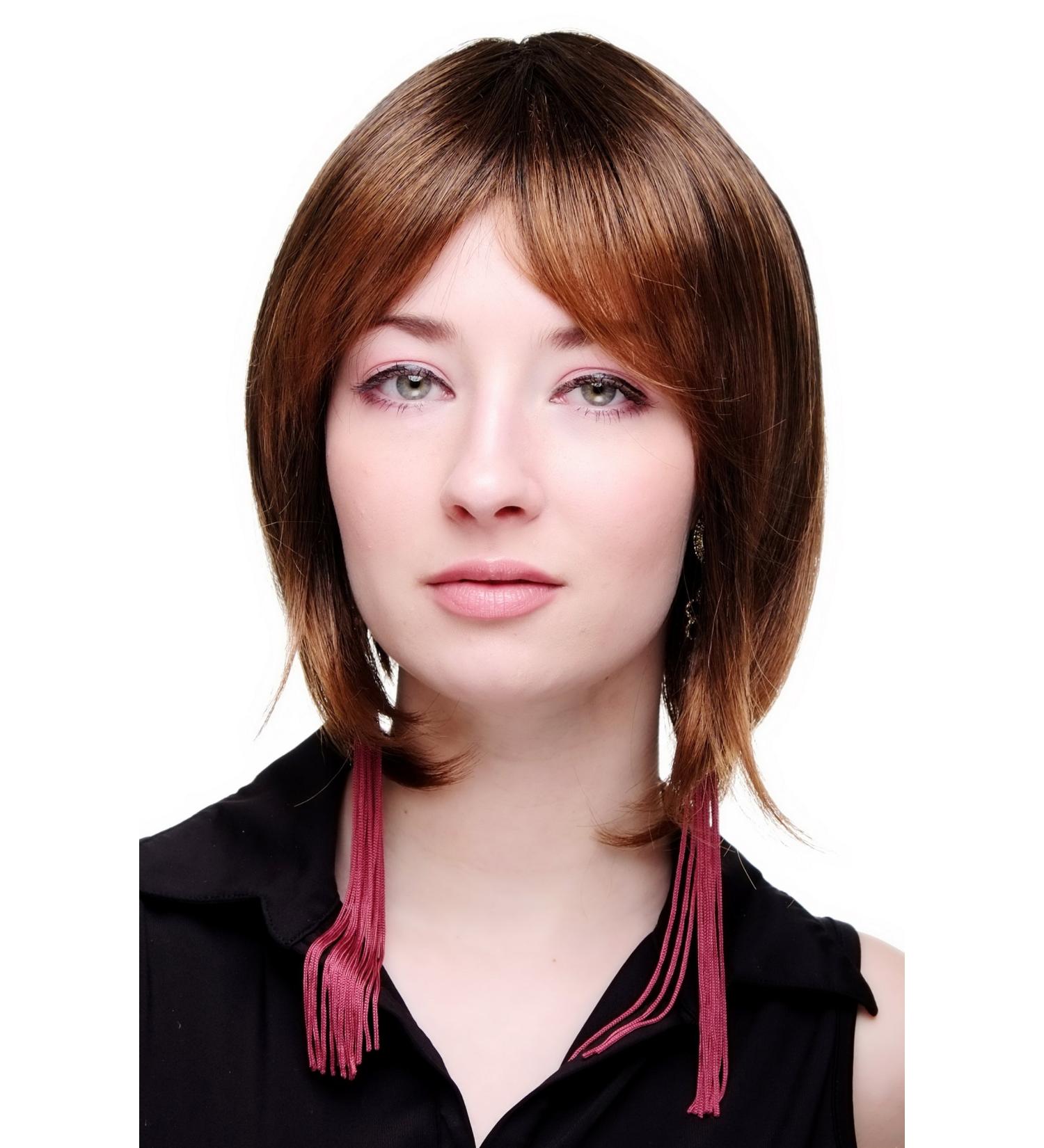 WIG ME UP Brown Bob Wig with Bangs - 30 cm Short Hair Style - 49023-2T30 - International Shipping Available - Buy Online on SooperMarket.com
