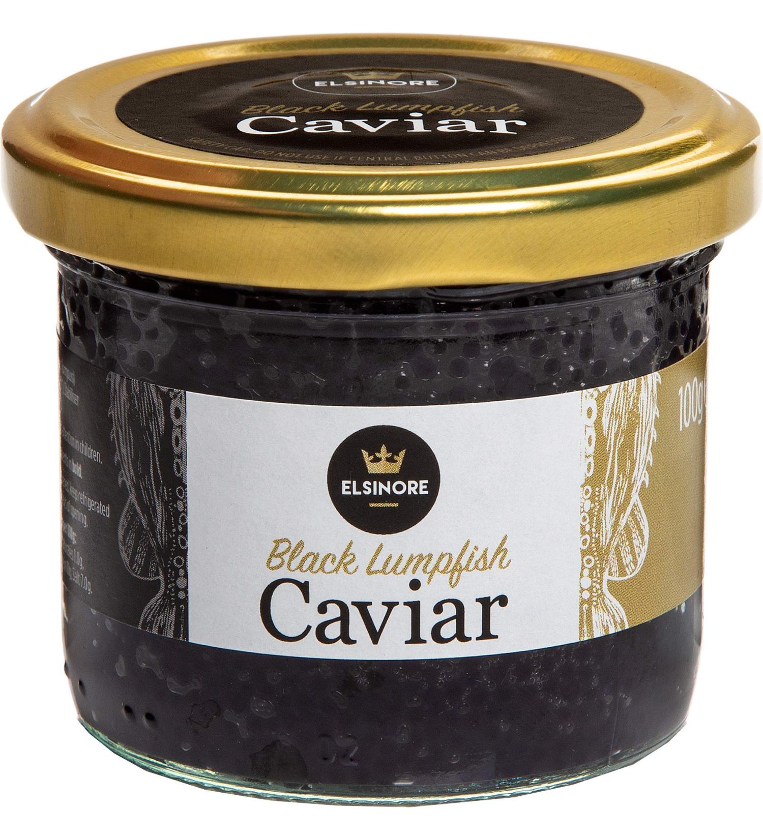 Elsinore Black Lumpfish Caviar 100g - Premium Quality Imported Seafood | International Shipping Available - Buy Online on SooperMarket.com