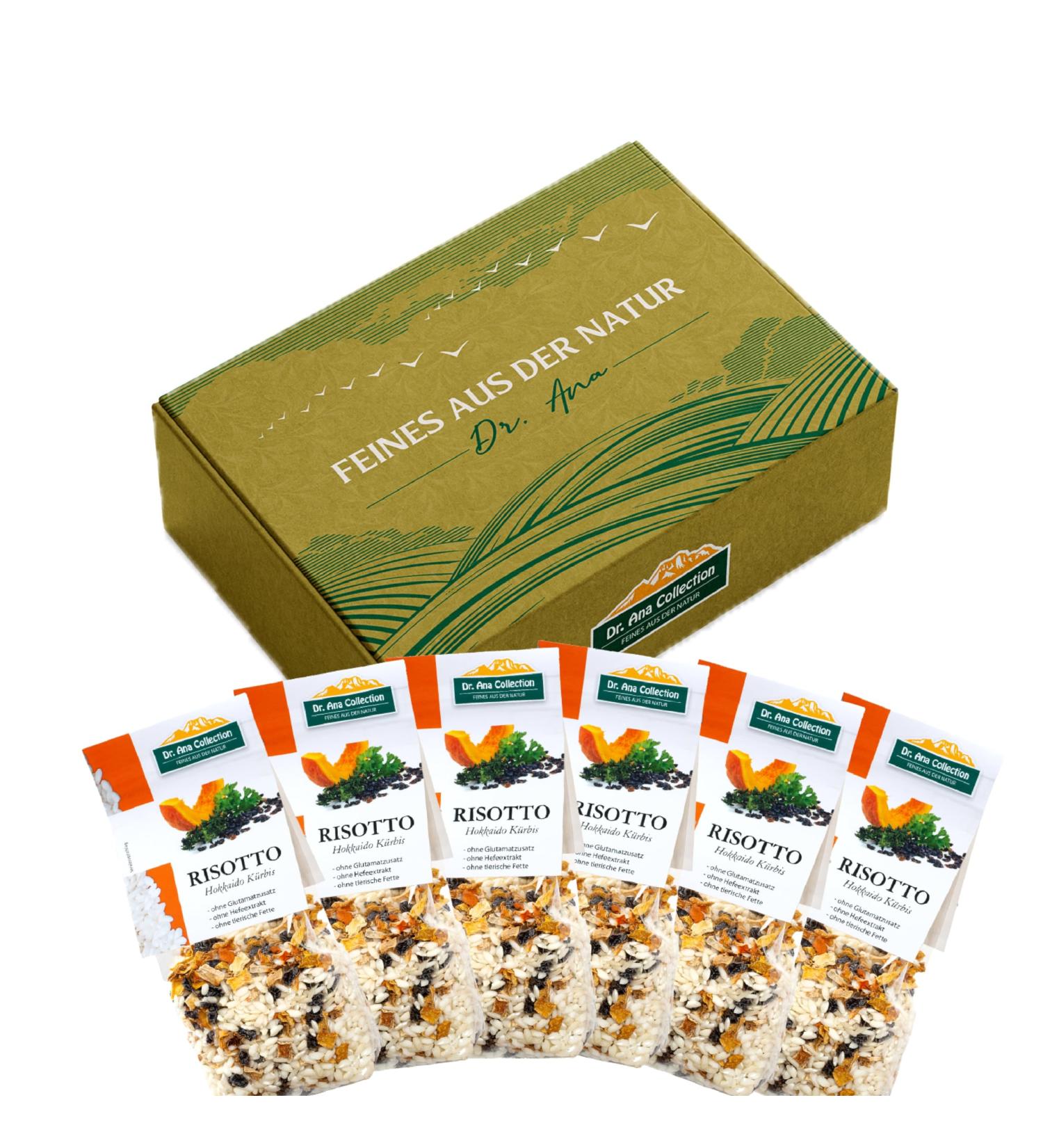 Dr.Ana Collection Italian Risotto Hokkaido Pumpkin | Vegan Additive-Free 100% Arborio Rice | 6 x 200g Pack | International Shipping Available - Buy Online on SooperMarket.com