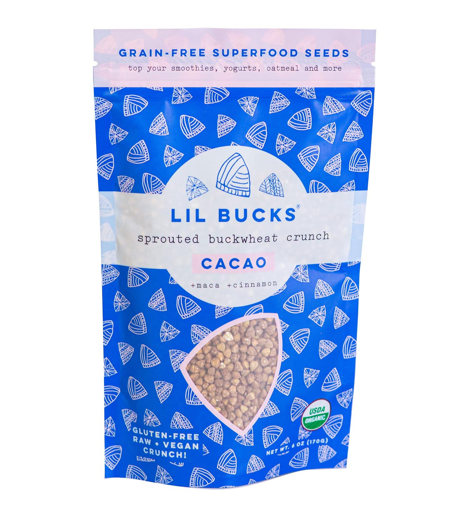 Organic Sprouted Buckwheat Granola (CACAO) - 6oz Pack | Lil Bucks - Buy Online on SooperMarket.com