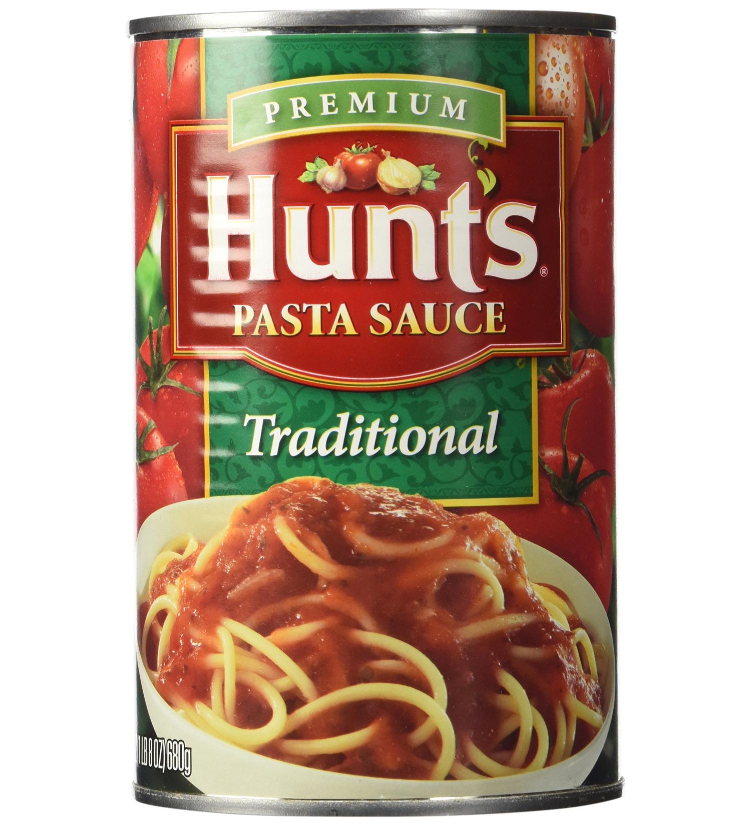 Hunt's Premium Pasta Sauce Traditional 24oz Can - Pack of 6 - Buy Online on SooperMarket.com