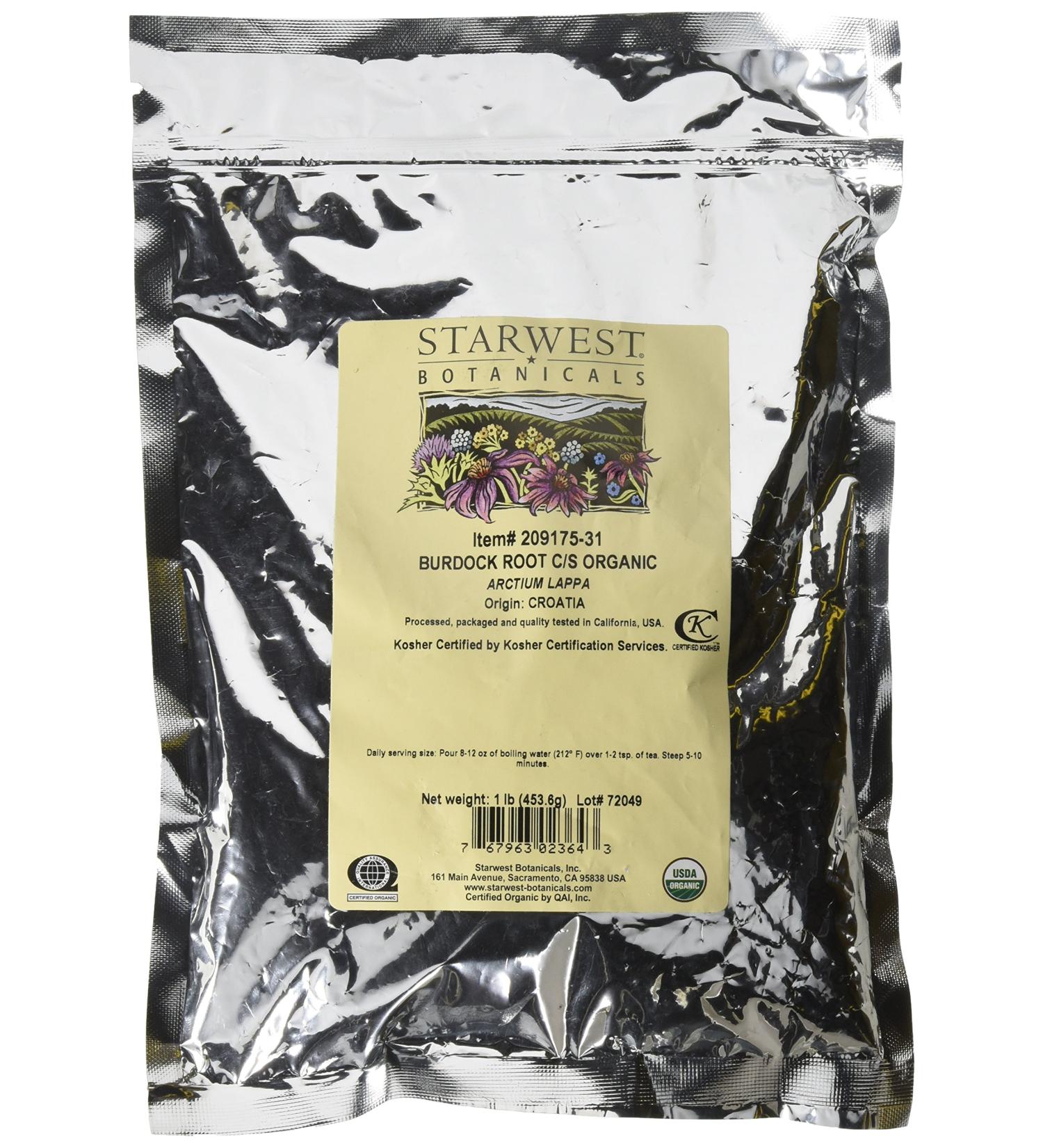 Organic Burdock Root C/S 1lb