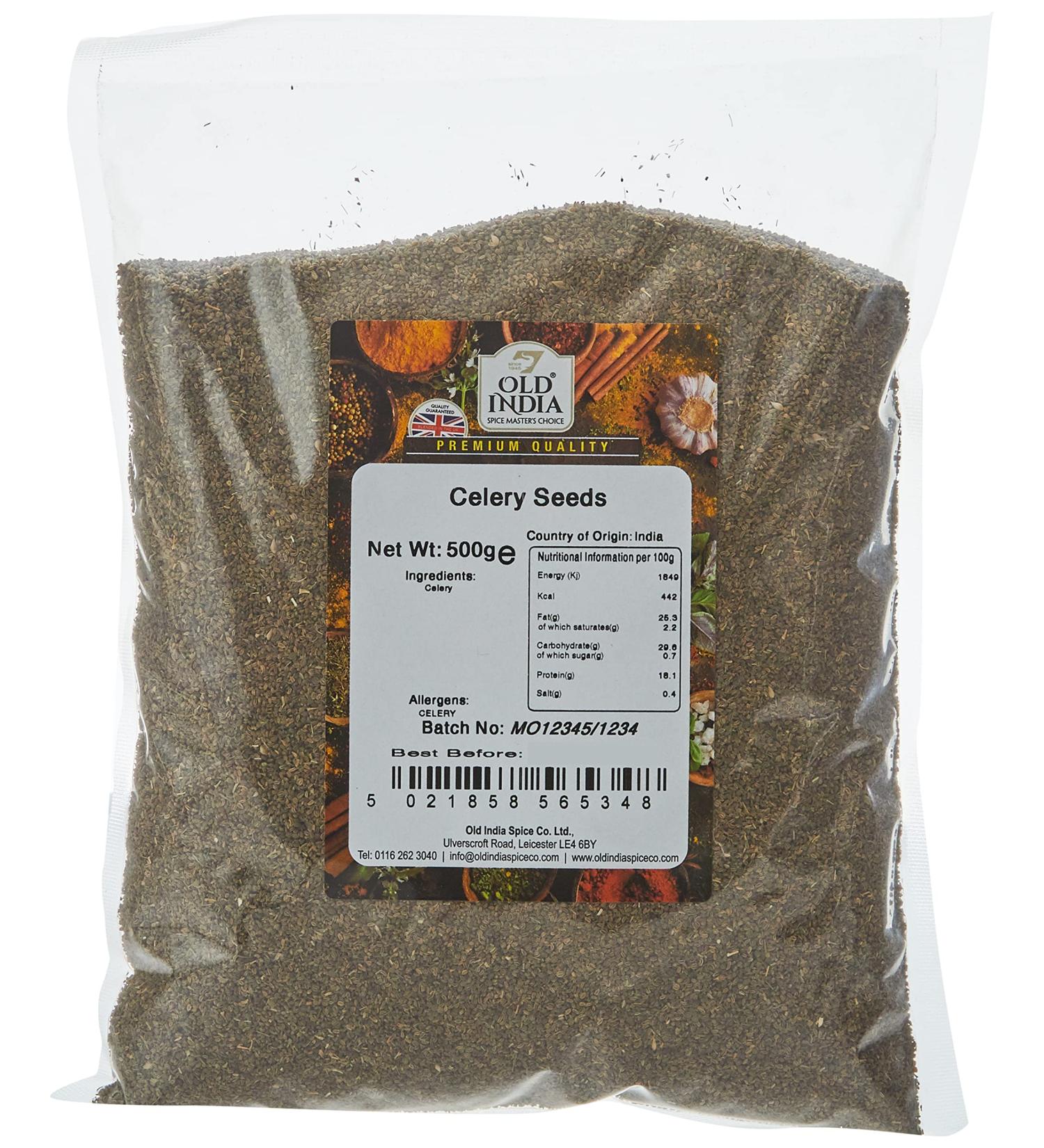 Old India Celery Seeds 500g - Premium Quality Spices for Cooking | Shop Now - Buy Online on SooperMarket.com