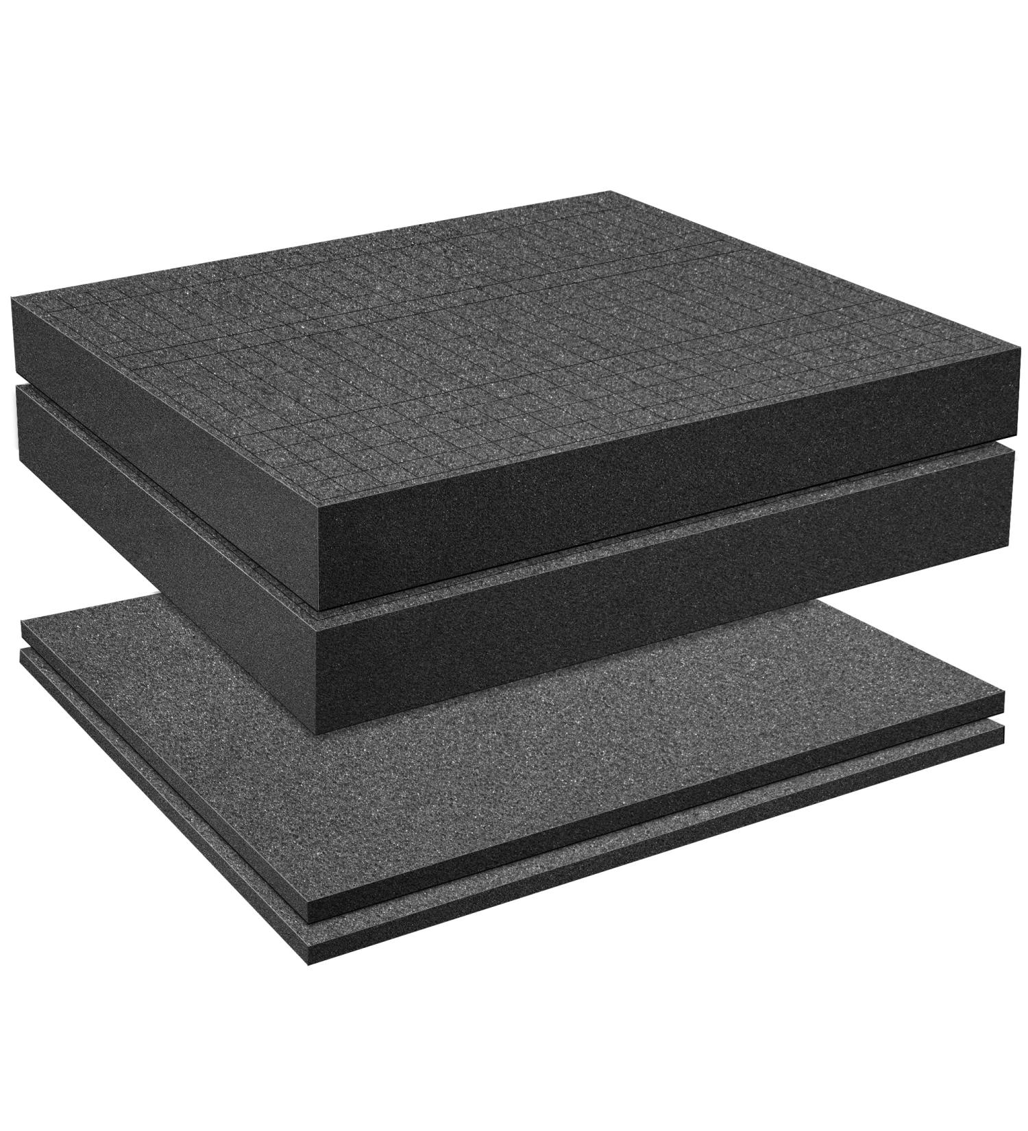 DECOHS 4 PCS Pick and Pluck Foam Insert for Board Game Box Cases - 2 Size Pre Cube Sheet Foam - Organize and Protect Storage Drawer 30cm - 4 pcs - Buy Online on SooperMarket.com