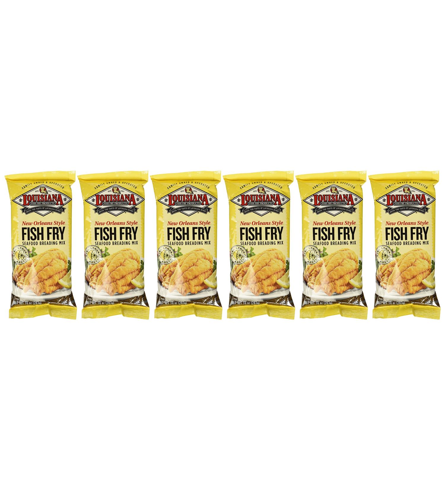 Louisiana Fish Fry New Orleans Style - 6x10 Oz | Authentic Southern Flavor - Buy Online on SooperMarket.com