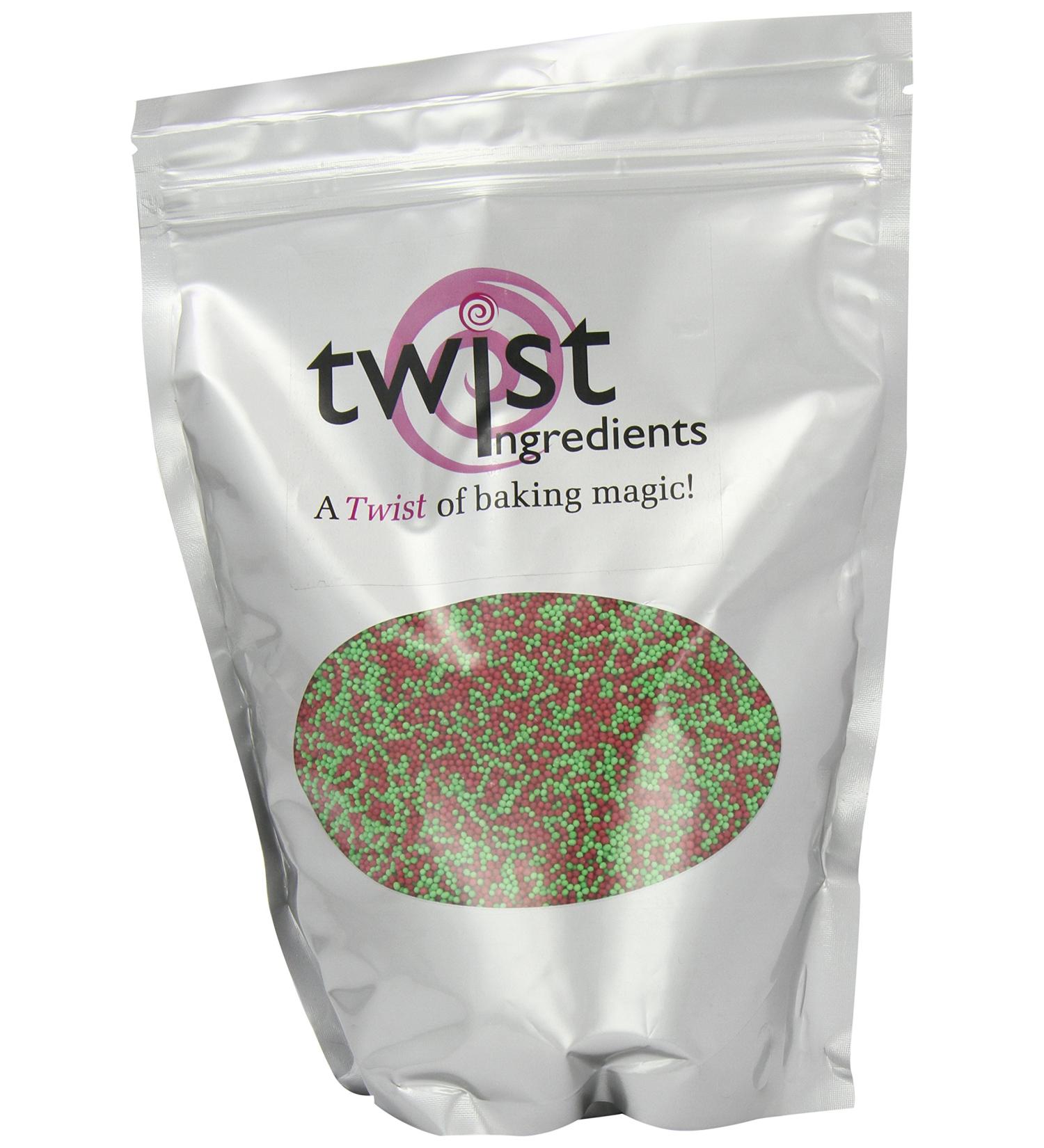 Twist Ingredients Red and Green Hundreds and Thousands 1 kg - Buy Online on SooperMarket.com