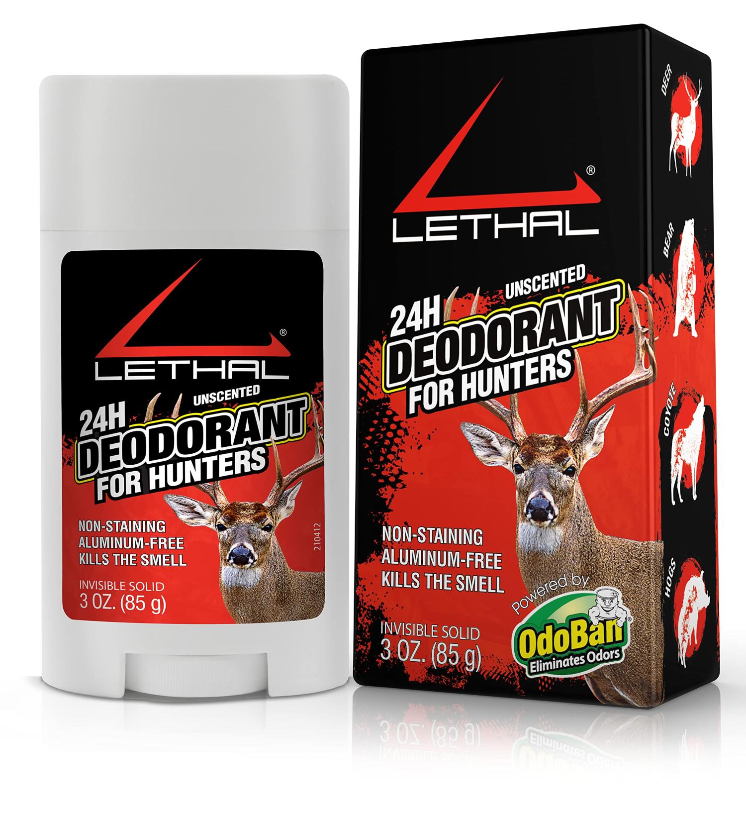 LETHAL Deodorant Stick: 24-Hour Protection for Men and Women - Unscented, Aluminum-Free, Invisible Solid - 3 oz - Buy Online on SooperMarket.com