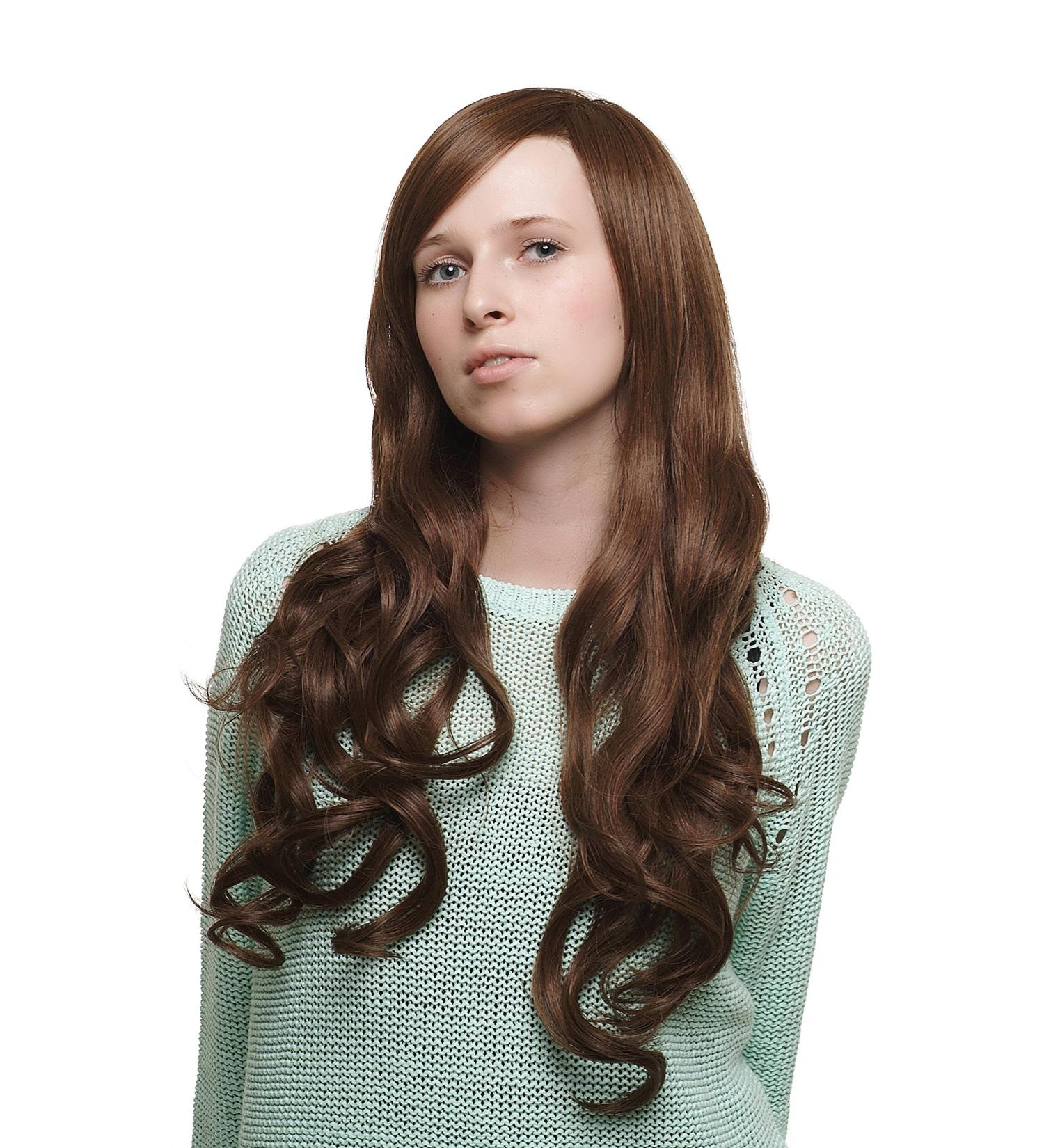 WIG ME UP SA038-3017 | Very Long Wavy Brown Brunette Ladies Wig - Shop Internationally | Best Quality & Style - Buy Online on SooperMarket.com