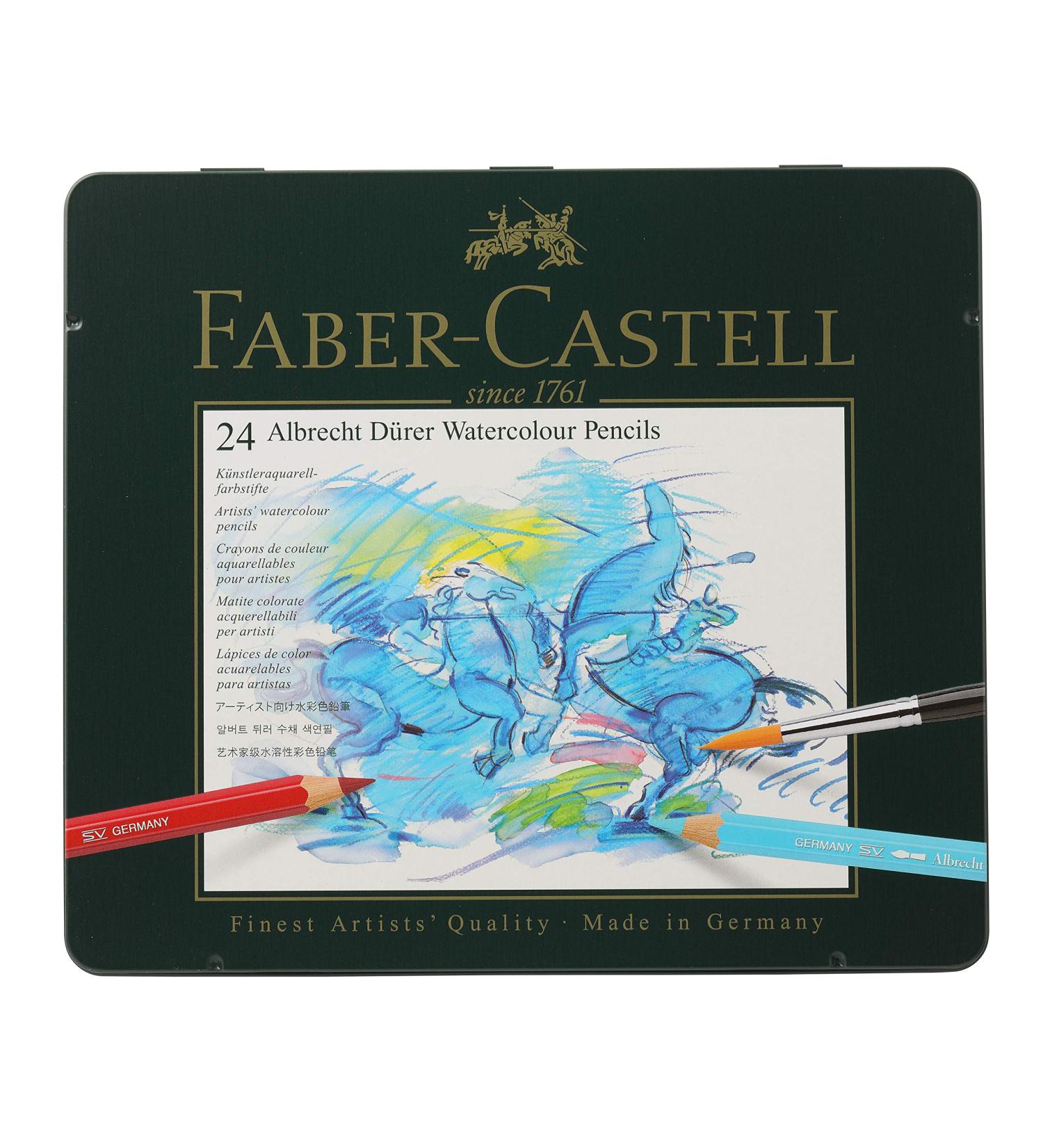 Faber-Castel FC117524 Albrecht Durer Watercolor Pencils - 24 Pack, Assorted Colors - Buy Online on SooperMarket.com