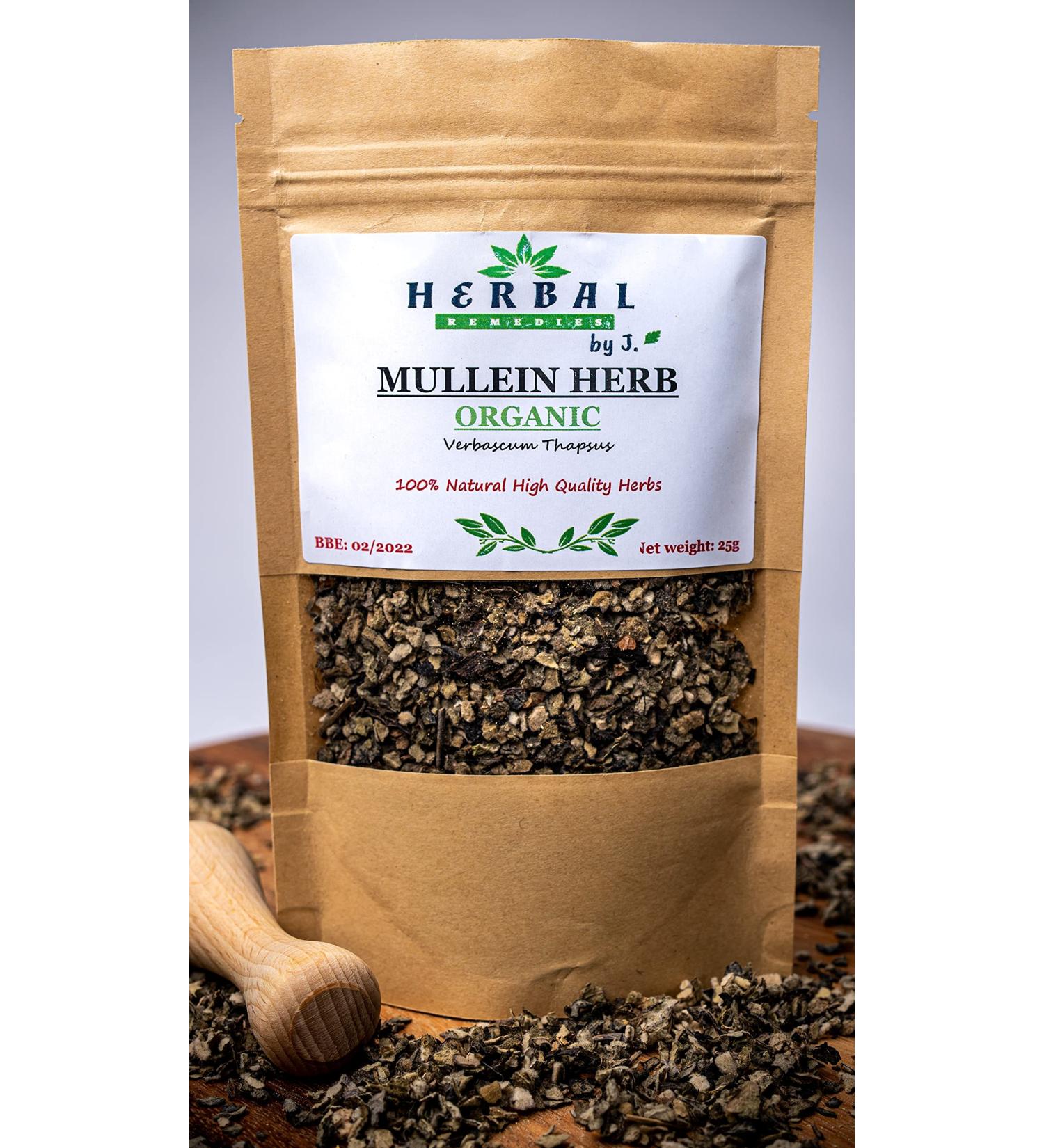 Organic Mullein Leaf Tea 50g - Detox Lungs and Improve Respiratory Health - Buy Online on SooperMarket.com