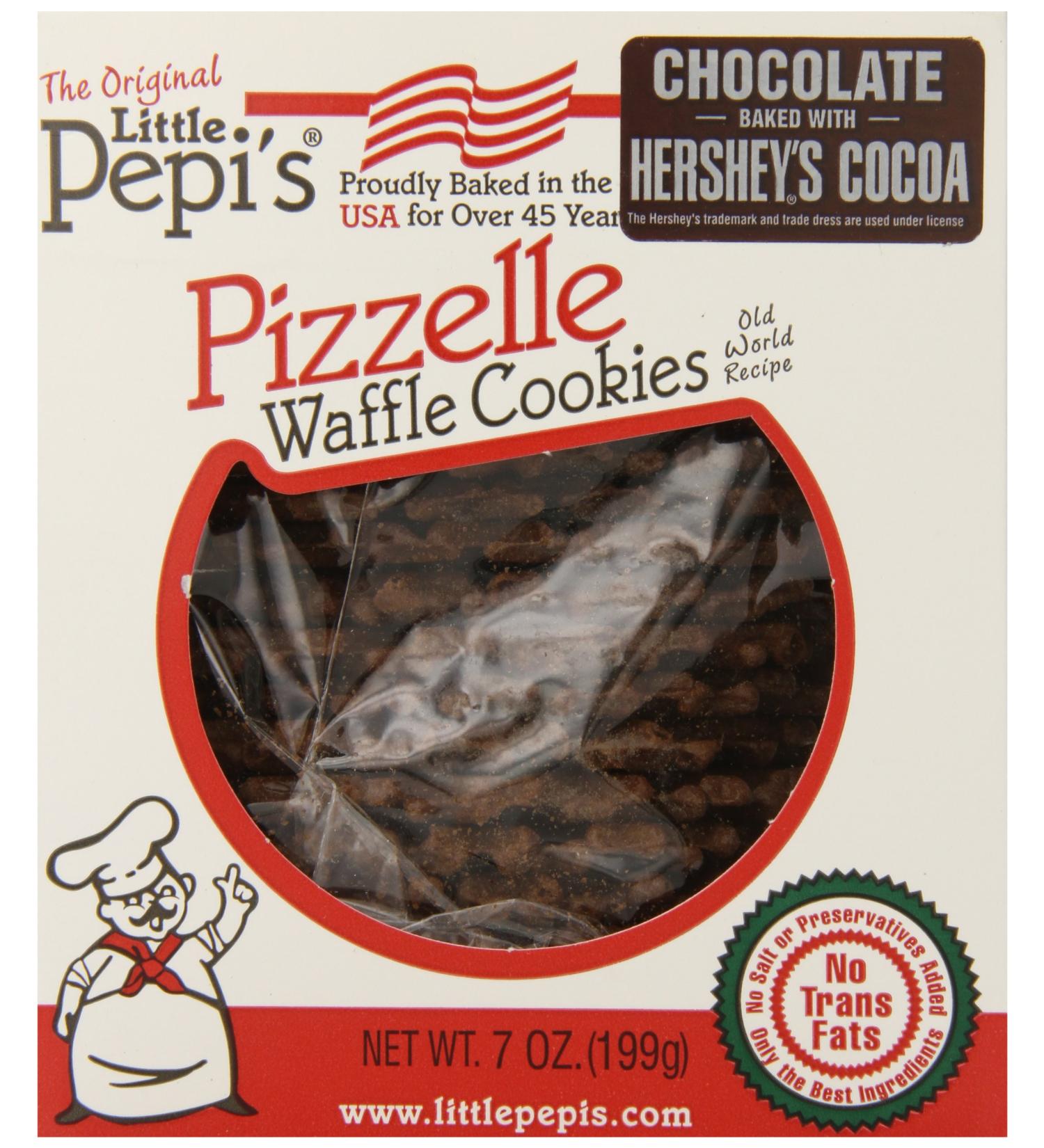 Little Pepi's Chocolate Pizzelles - 7 Ounce (Pack of 1) - Buy Online on SooperMarket.com