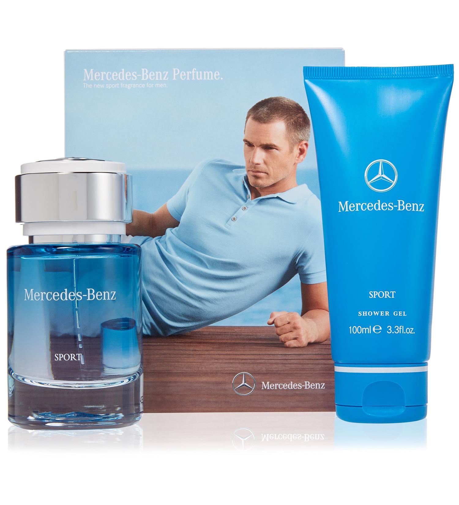 Mercedes Benz | Sport | Eau de Toilette and Shower Gel | 2 Piece Gift Set for Men | Woody Spicy Scent | EDT Spray 2.5 oz/Shower Gel - 3.3 oz - Buy Online on SooperMarket.com
