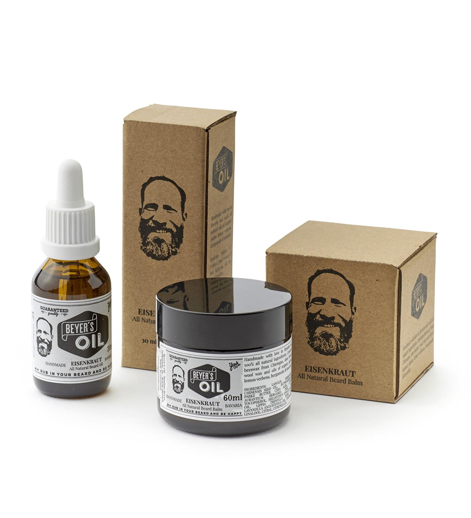 Beyers Oil Beard Care Set - 100% Natural Handmade Beard Oil & Balm - International Shipping Available - Buy Online on SooperMarket.com