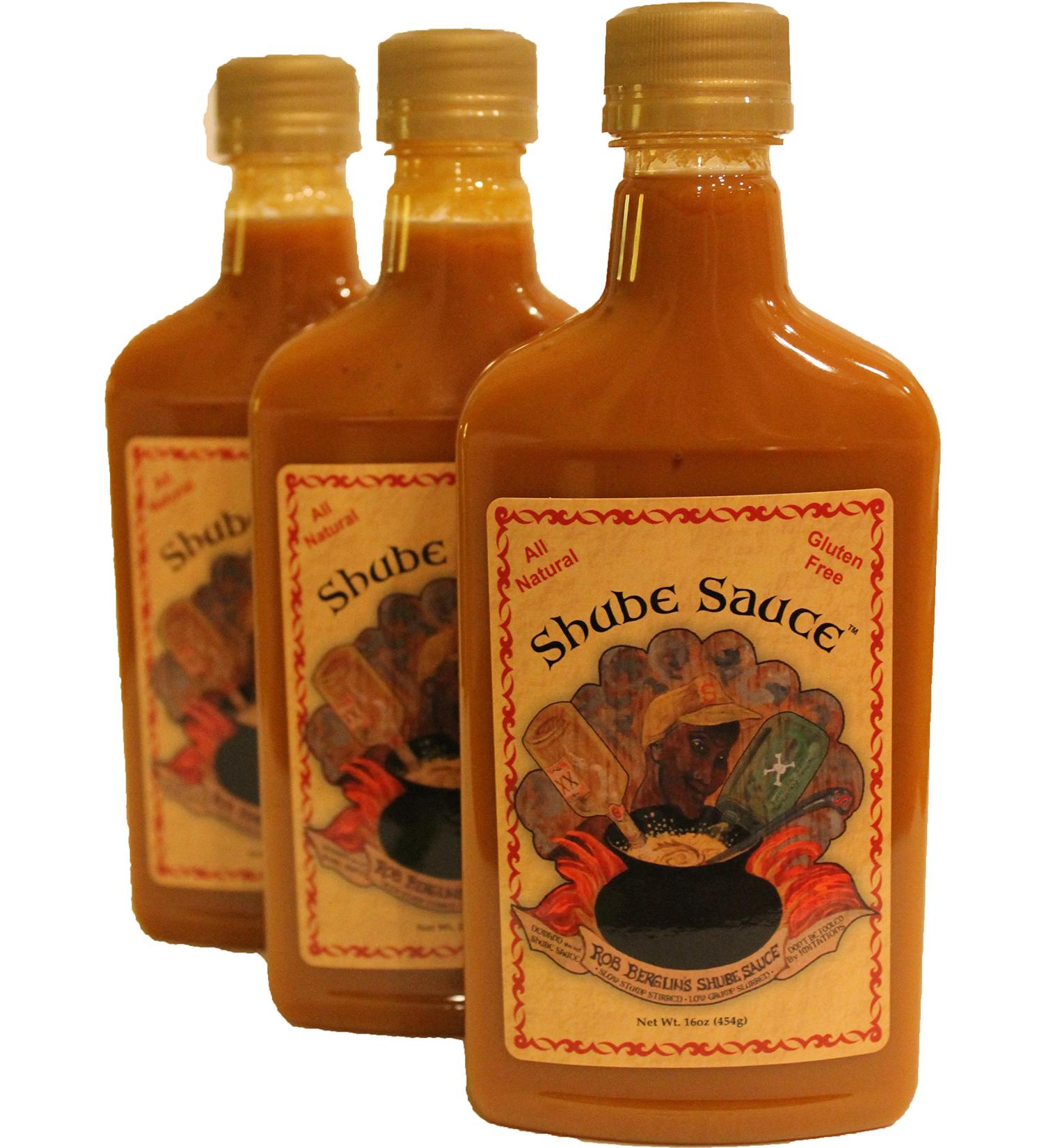 Rob Berglin's Shube Sauce 13oz Bottles 3-Pack - Spicy and Flavorful Hot Sauce Set - Buy Online on SooperMarket.com