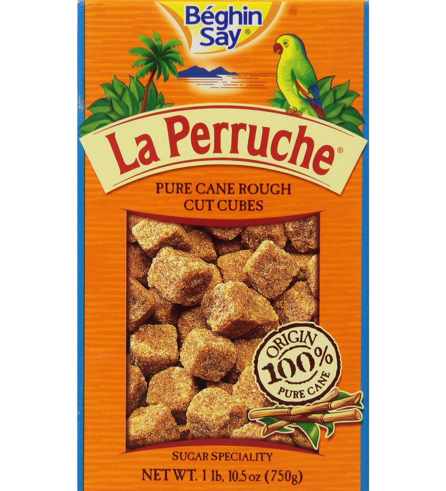 La Perruche Brown Sugar Cubes 1 lb. 10.5 oz (750g) - Premium Quality Sweetener for Tea & Coffee - 1.65 Pound Pack - Natural Cane Sugar - Imported from France - Buy Online on SooperMarket.com