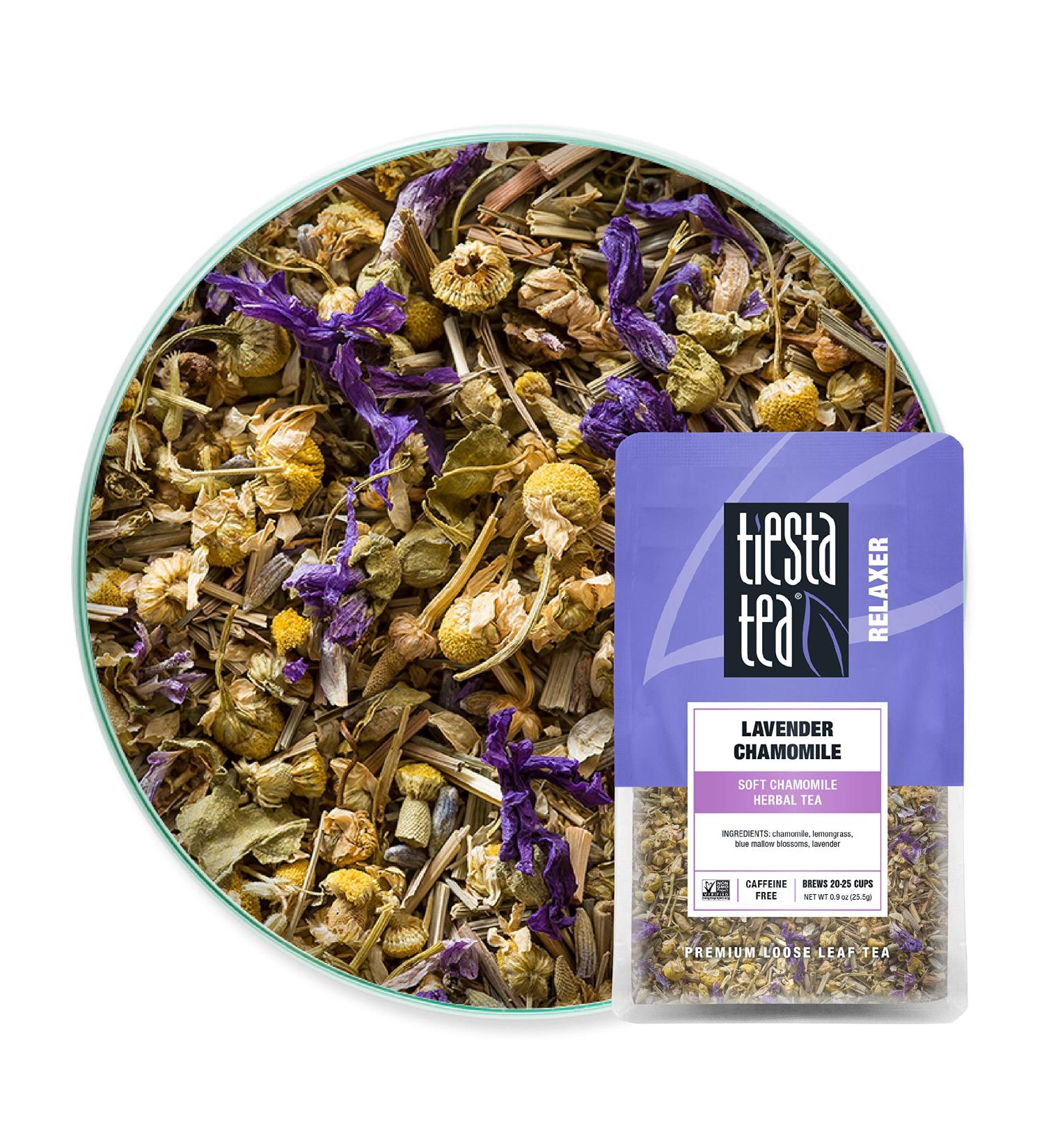 Tiesta Tea Lavender Chamomile - Herbal Loose Leaf Tea, 0.9 oz, Caffeine-Free, Stress Relief, 25 Cups - Buy Online on SooperMarket.com
