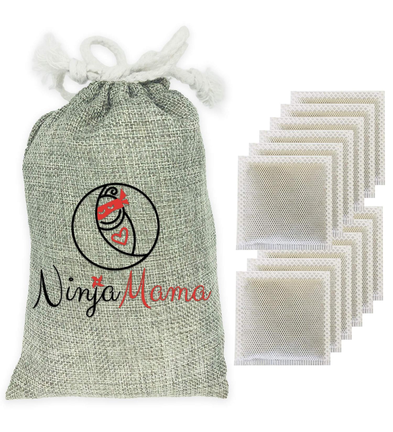 Diaper Pail Deodorizer - 12 Pack Bamboo Charcoal Filters for Odor Elimination in Disposable and Cloth Diapers, Trash Cans, and Shoes - Buy Online on SooperMarket.com