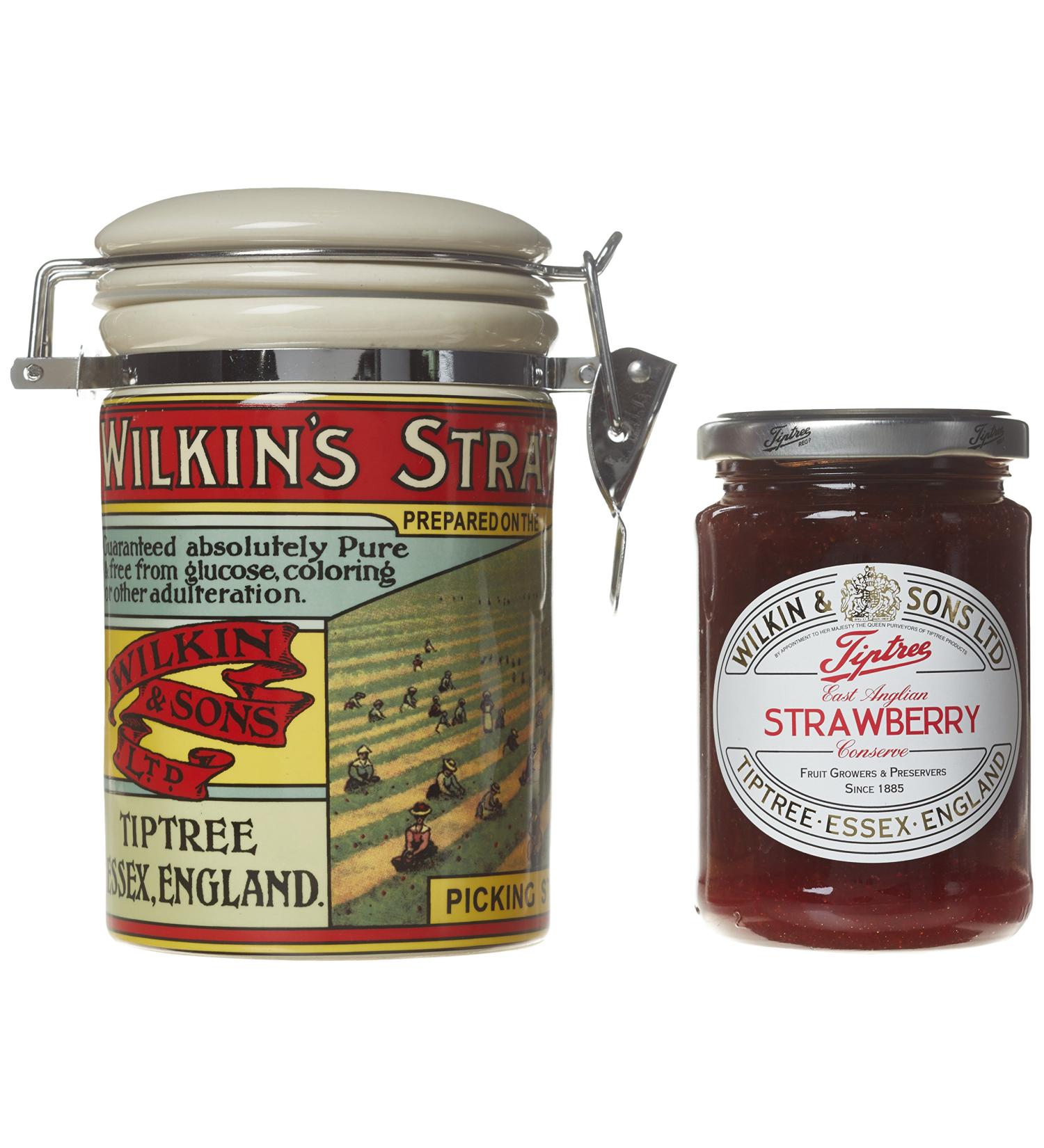 Wilkin & Sons Tiptree Retro Canister with Strawberry Jam - Buy Online on SooperMarket.com