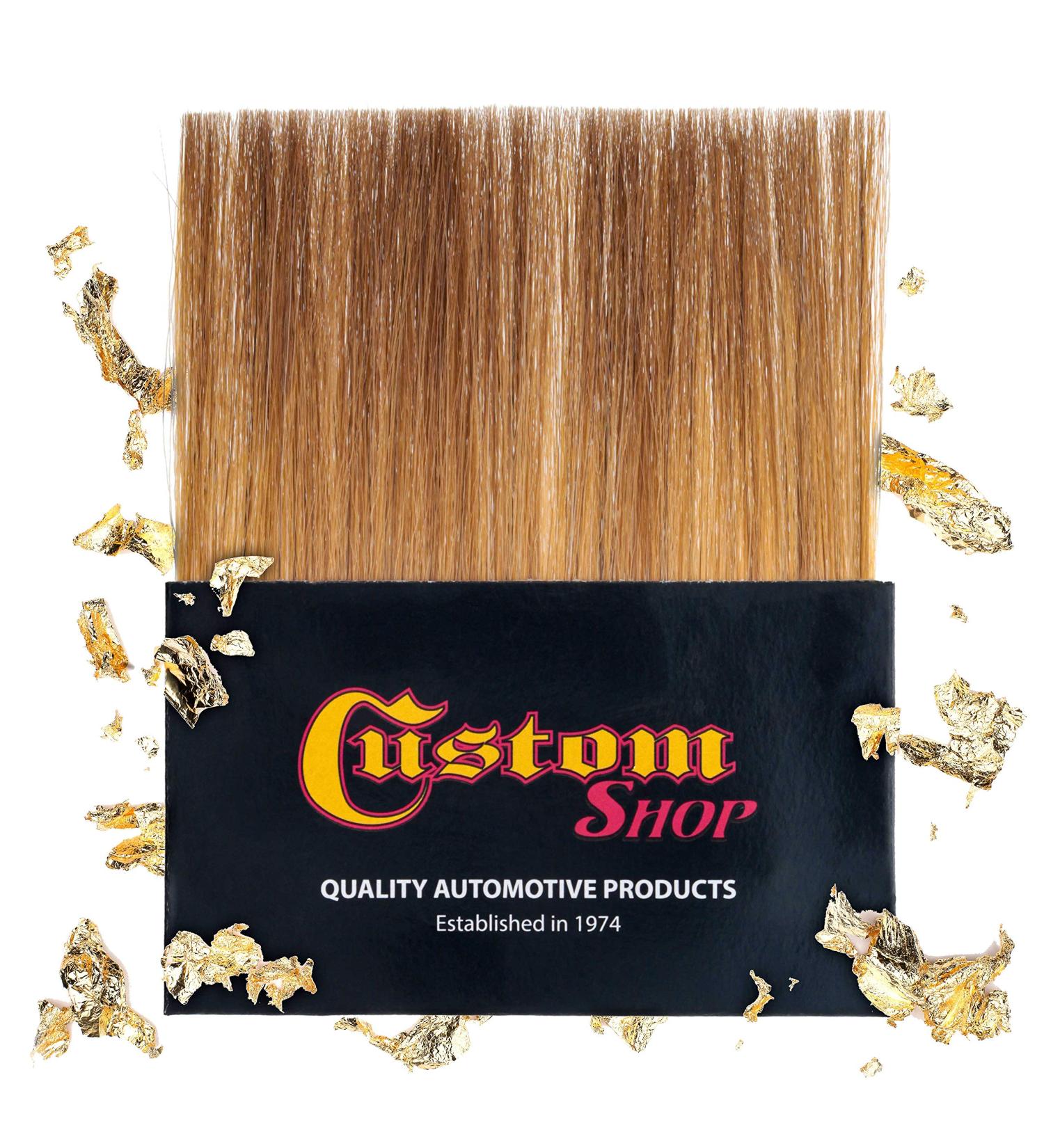 Custom Shop Gilders Tip Brush for Gold Leaf Artwork & Sign Lettering - Artist Decoration & Frame Restoration - Metallic Silver Flakes - Buy Online on SooperMarket.com