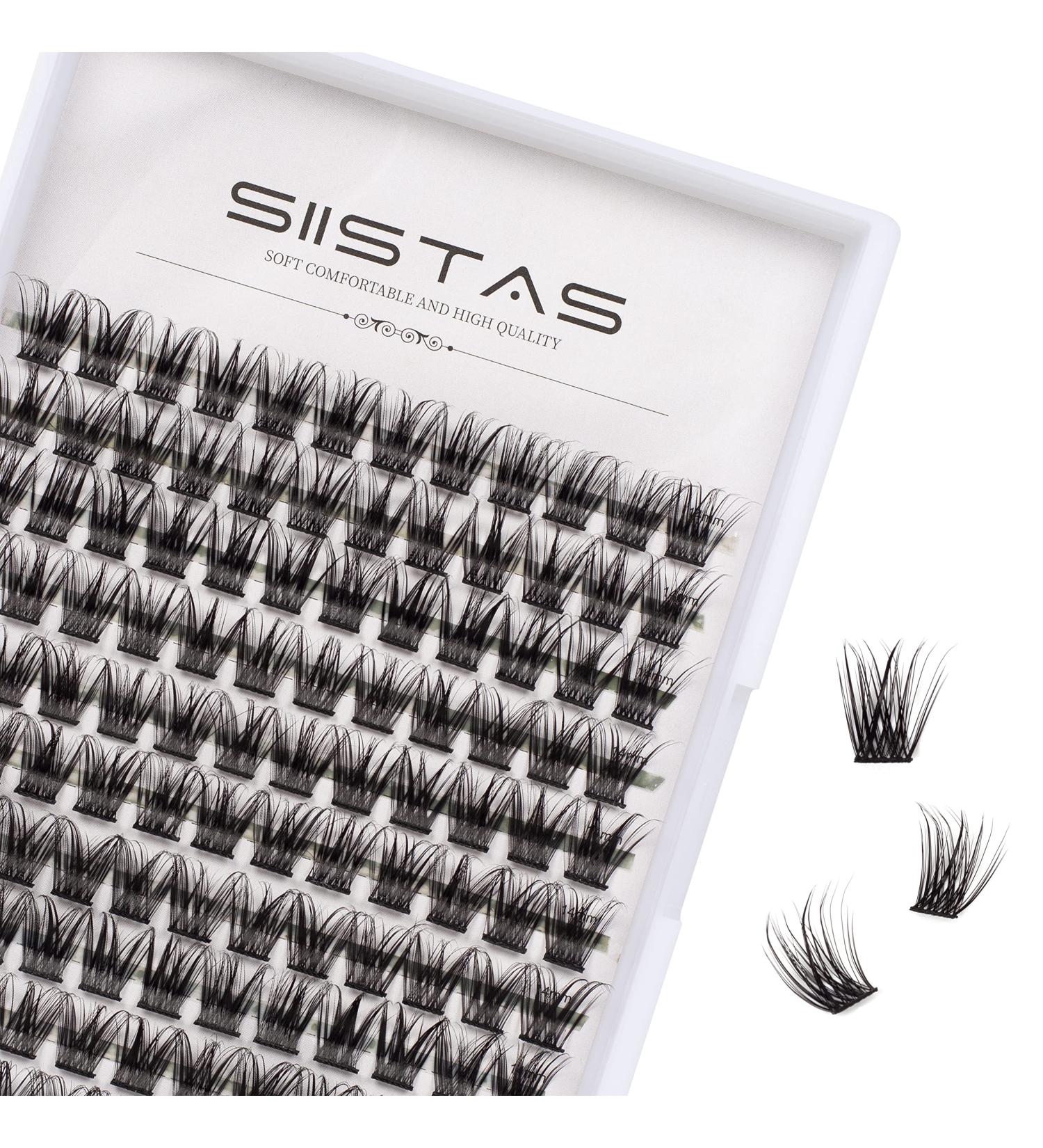 D Curl Individual Cluster Lashes 14mm - 120 Cluster | DIY Eyelash Extensions for Natural & Mega Styles | Soft False Lashes for Personal Makeup at Home - Buy Online on SooperMarket.com