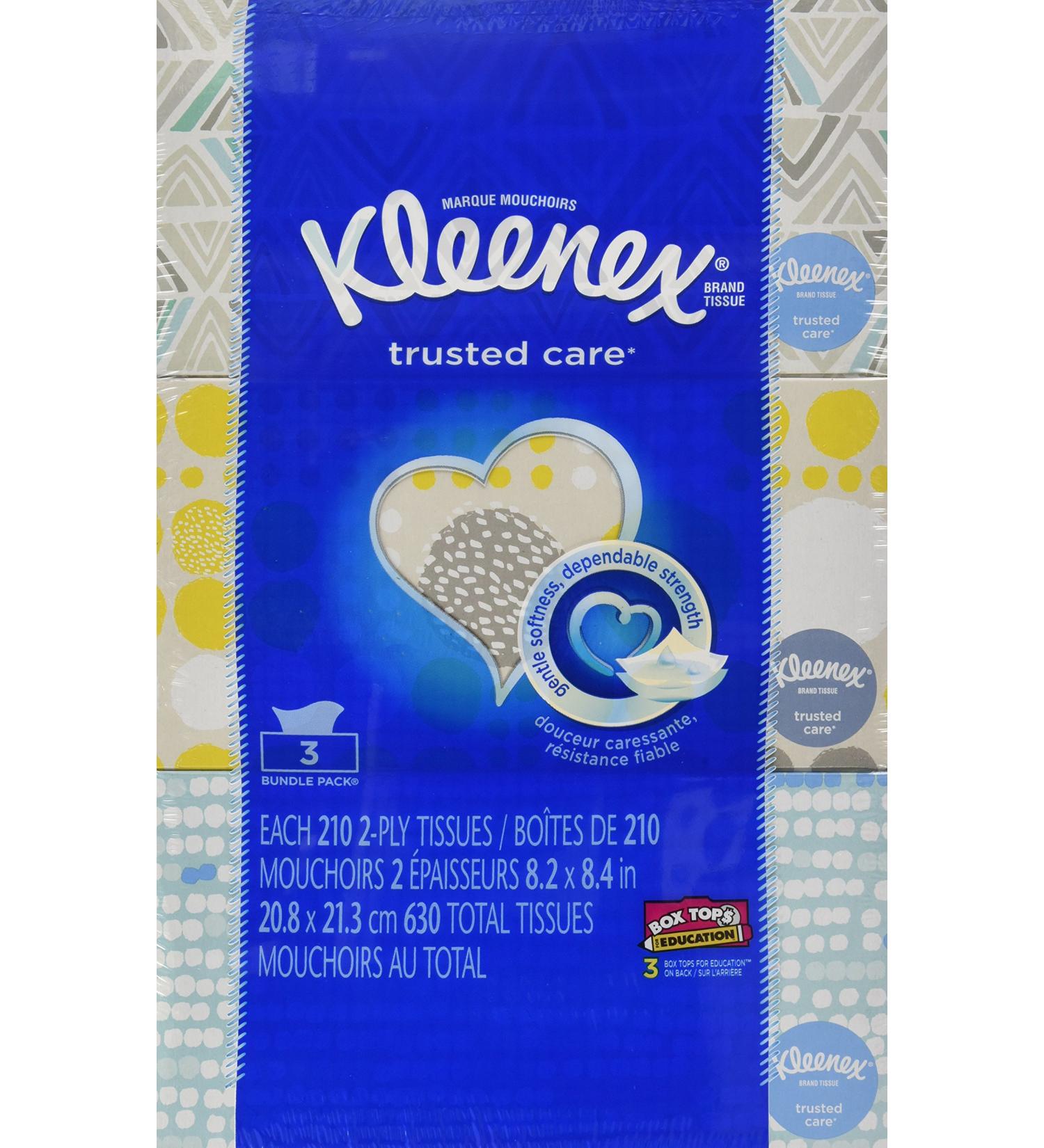 Kleenex 2-Ply White Tissues A4016 - 210 Count (Pack of 3) | Soft & Absorbent - Buy Online on SooperMarket.com