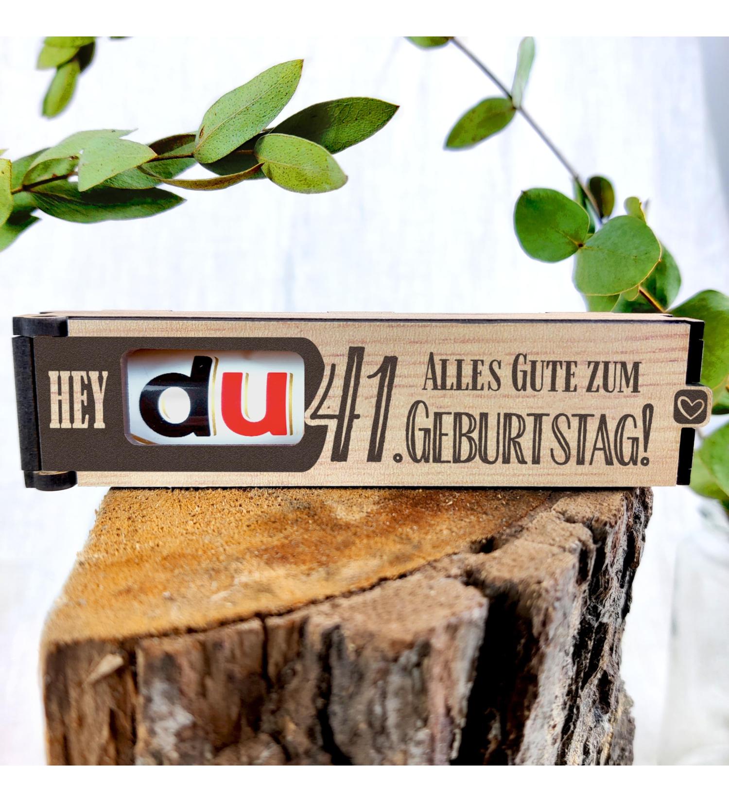 41st Birthday Chocolate Bar Gift Box - Duplo Treats & Unique Gift Ideas for Him & Her | Perfect 41st Birthday Decoration - Buy Online on SooperMarket.com